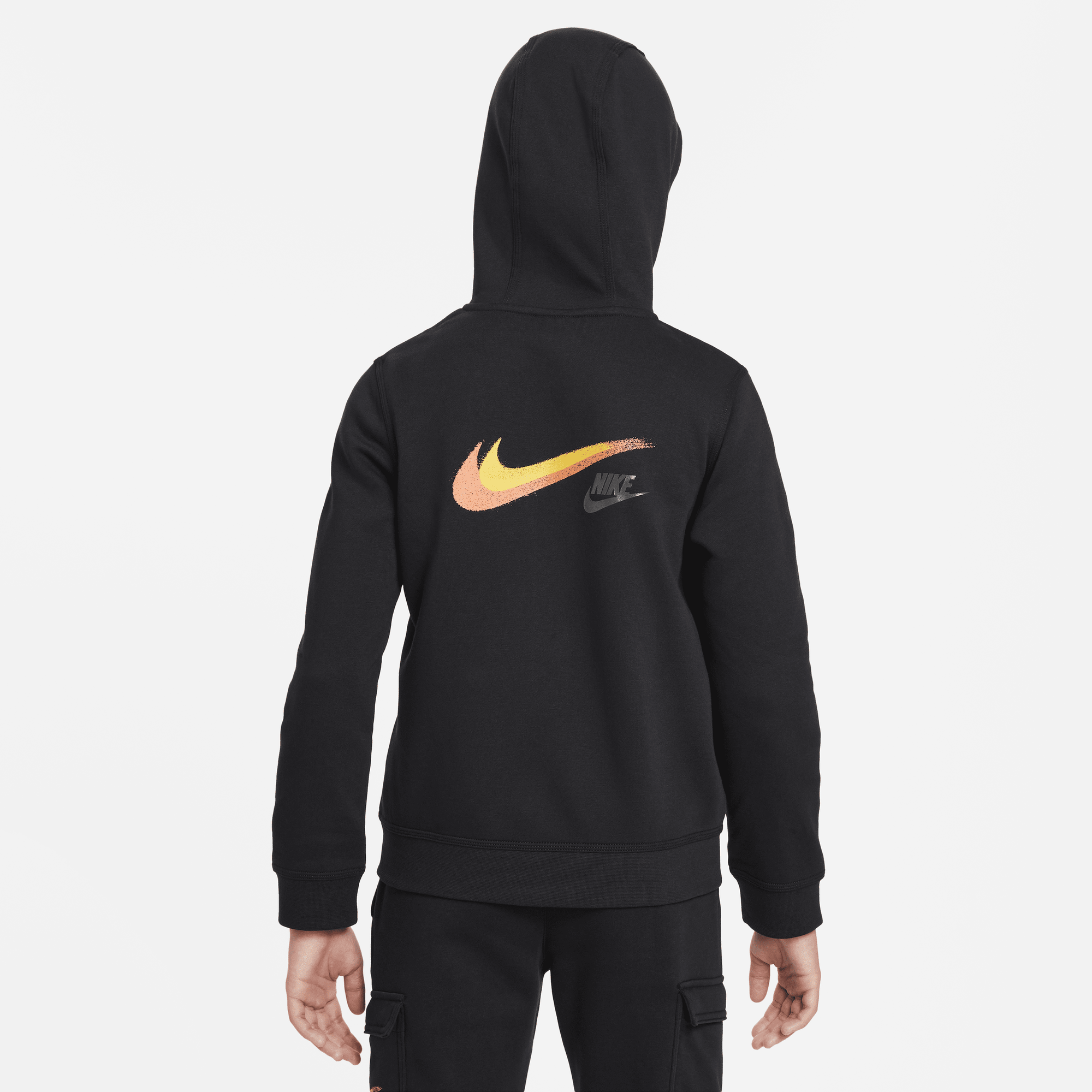 Shop Sportswear Older Kids Boys Fleece Full Zip Graphic Hoodie