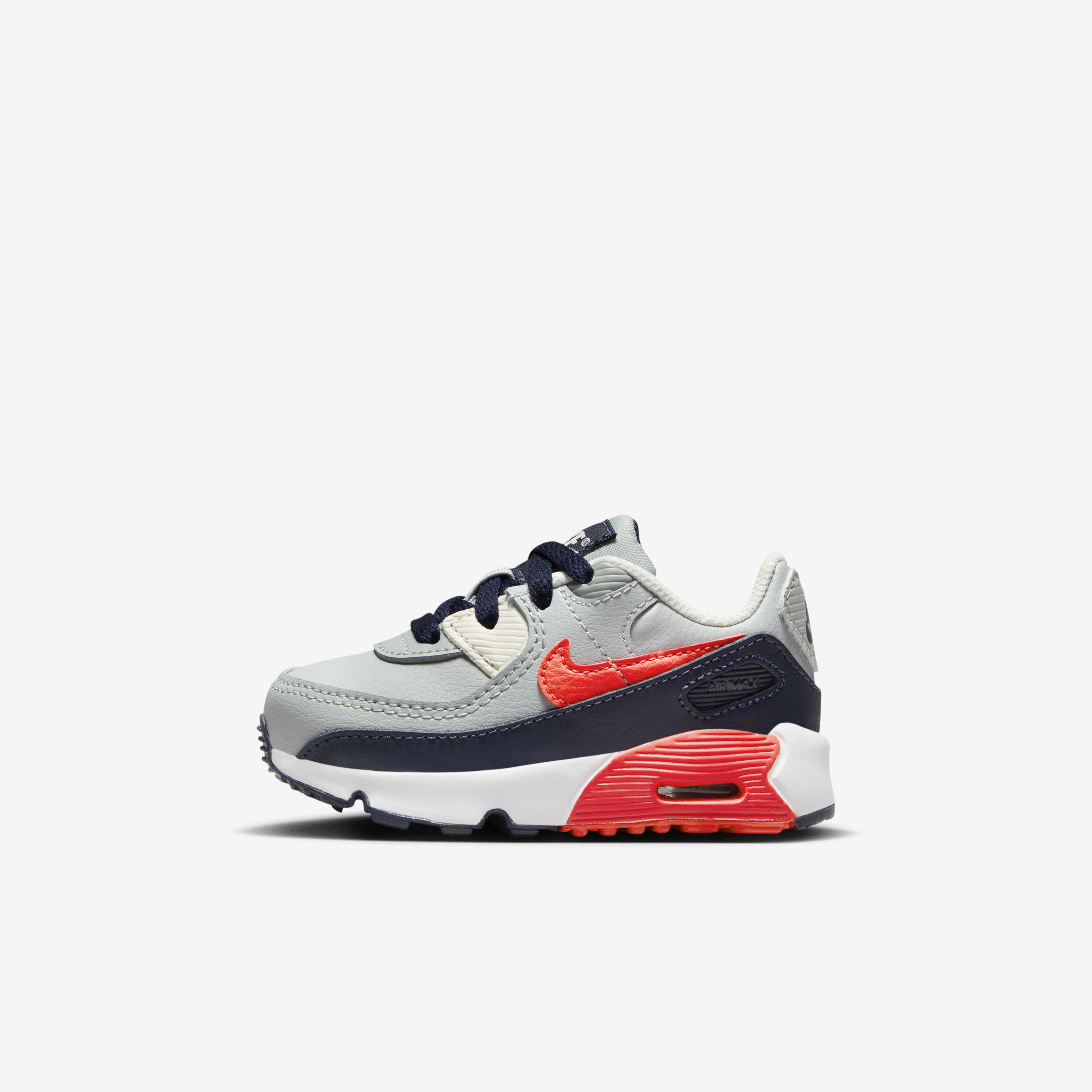 Buy Nike Air Max 90 LTR Baby Toddler Shoes Light Smoke Grey Dark Obsidian Phantom Bright Crimson Nike Saudi Official