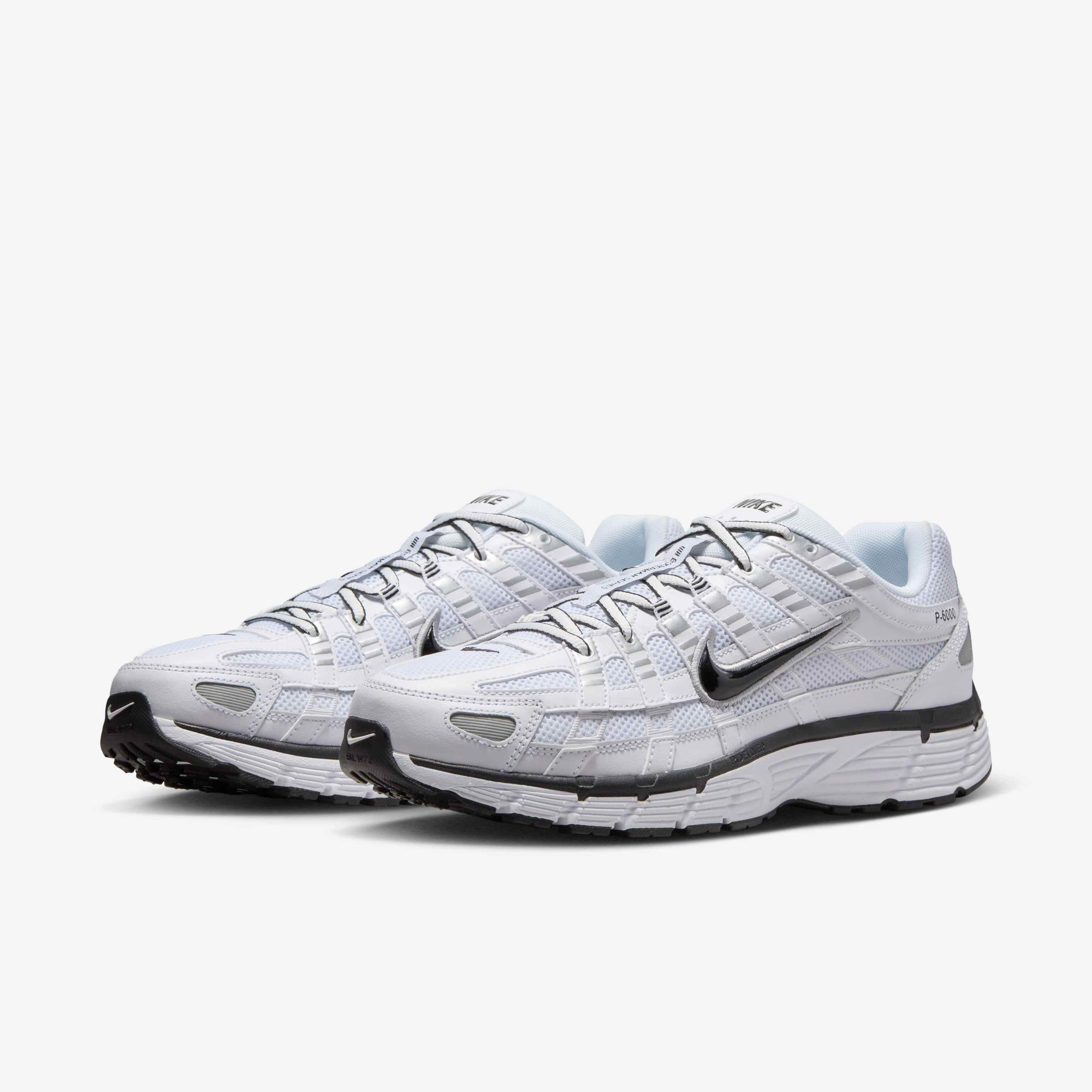 Buy Nike P-6000 Shoes - White/Metallic Silver/Black/Black