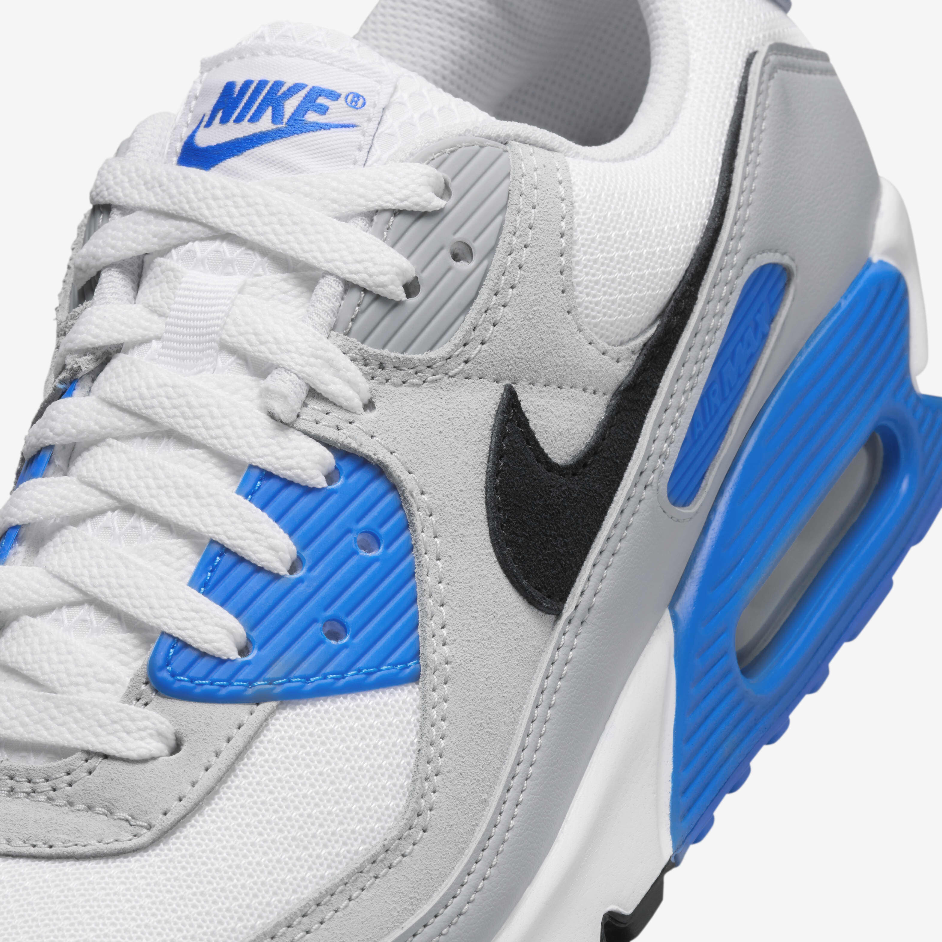 Mens nike air max 9 blue and white discount