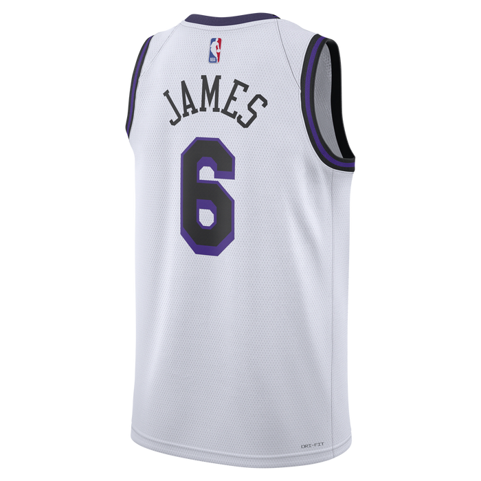 Shop LeBron James Los Angeles Lakers City Edition Nike Dri FIT NBA