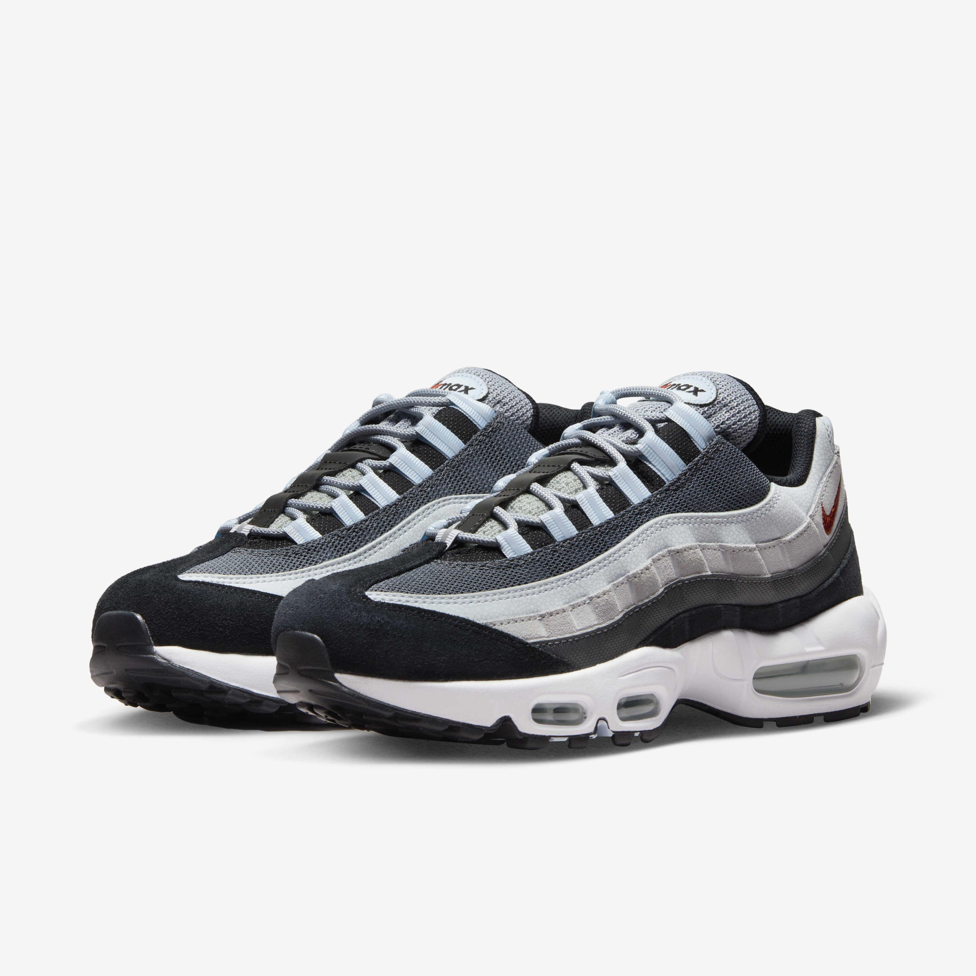Buy Nike Air Max 95 Men's Shoes - Wolf Grey/Black/Blue Tint/Rugged