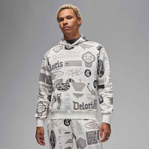 Men's Hoodies & Sweatshirts-JRDN, Jordan Essentials, Men's Printed Fleece Pullover Hoodie