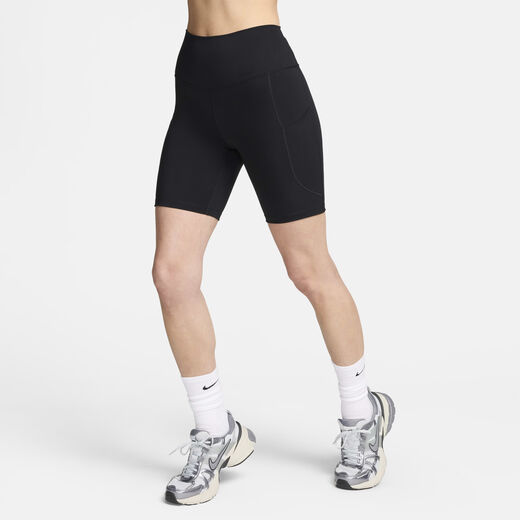 Shorts-Nike, Nike One, Women's High-Waisted 20.5cm (approx.) Biker Shorts with Pockets