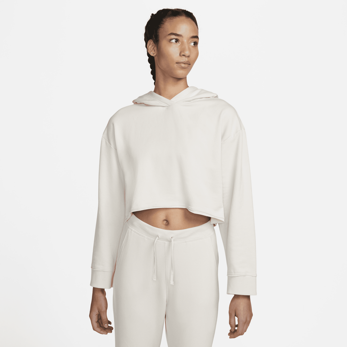 Cropped shop fleece hoodie