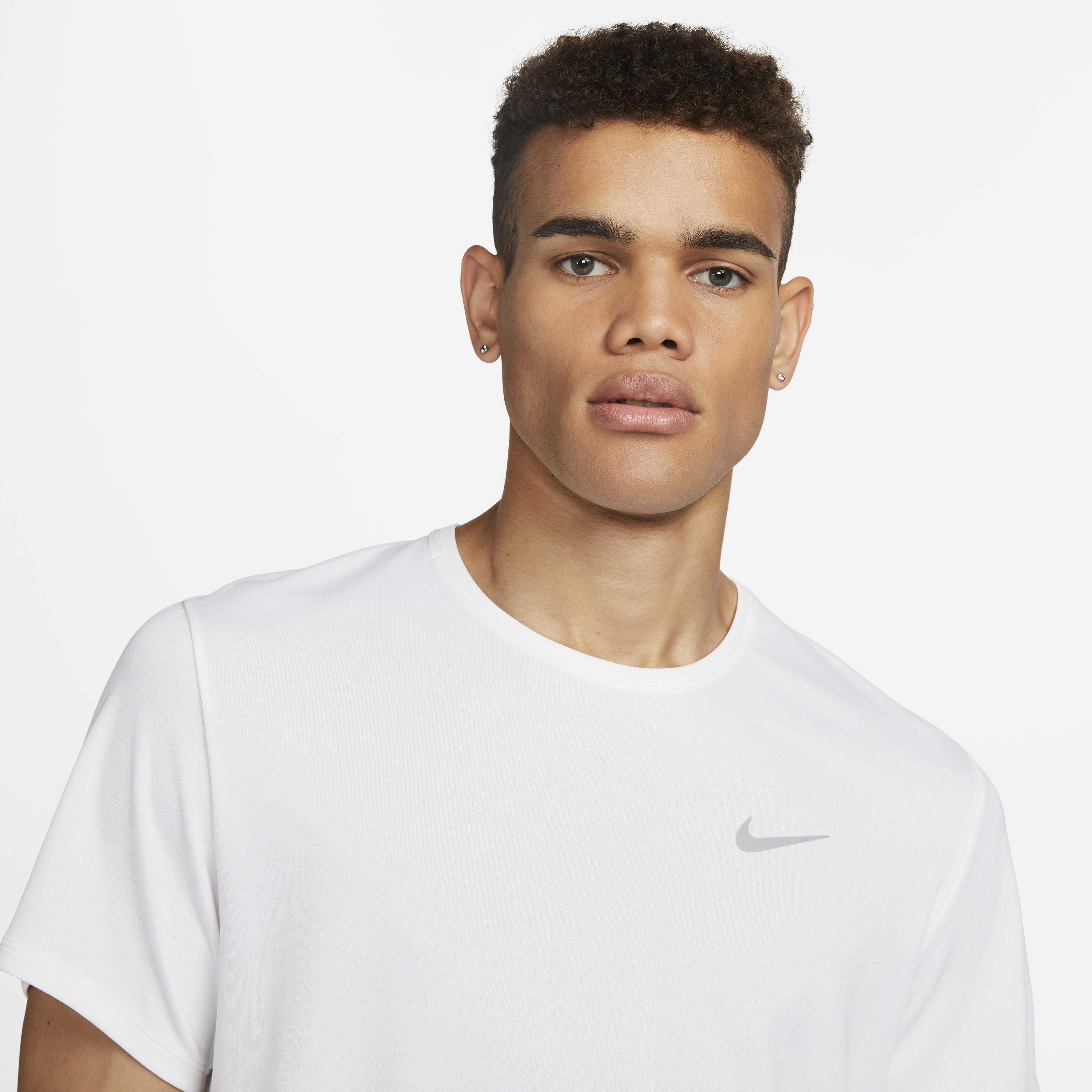 ★★Nike★★ Dry Fit UV Miler Short Sleeve Running Top M Whi Buy Nike Miler Men's Dri-FIT UV Short-Sleeve Running Top