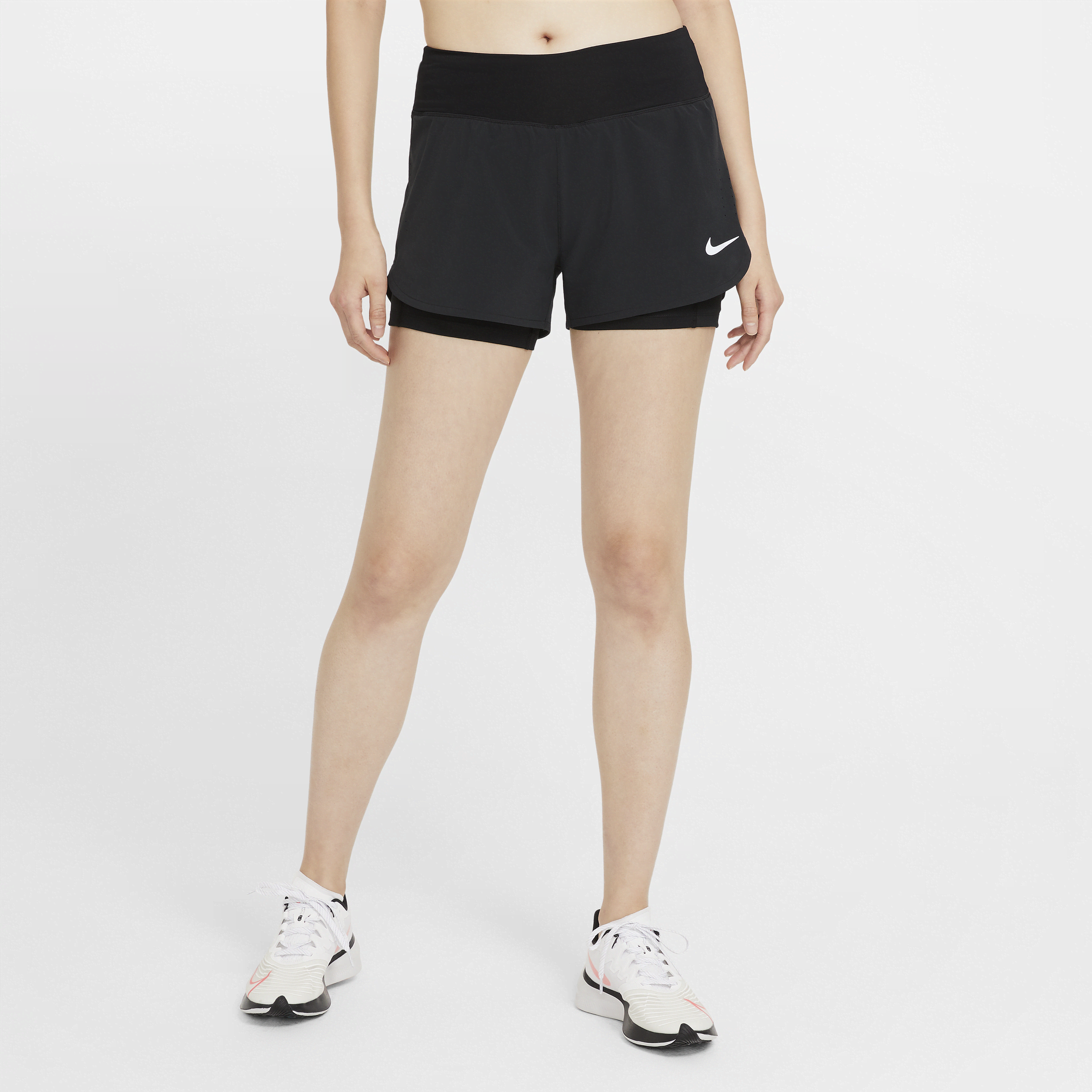 Shop Eclipse Women s 2 in 1 Running Shorts Nike KSA