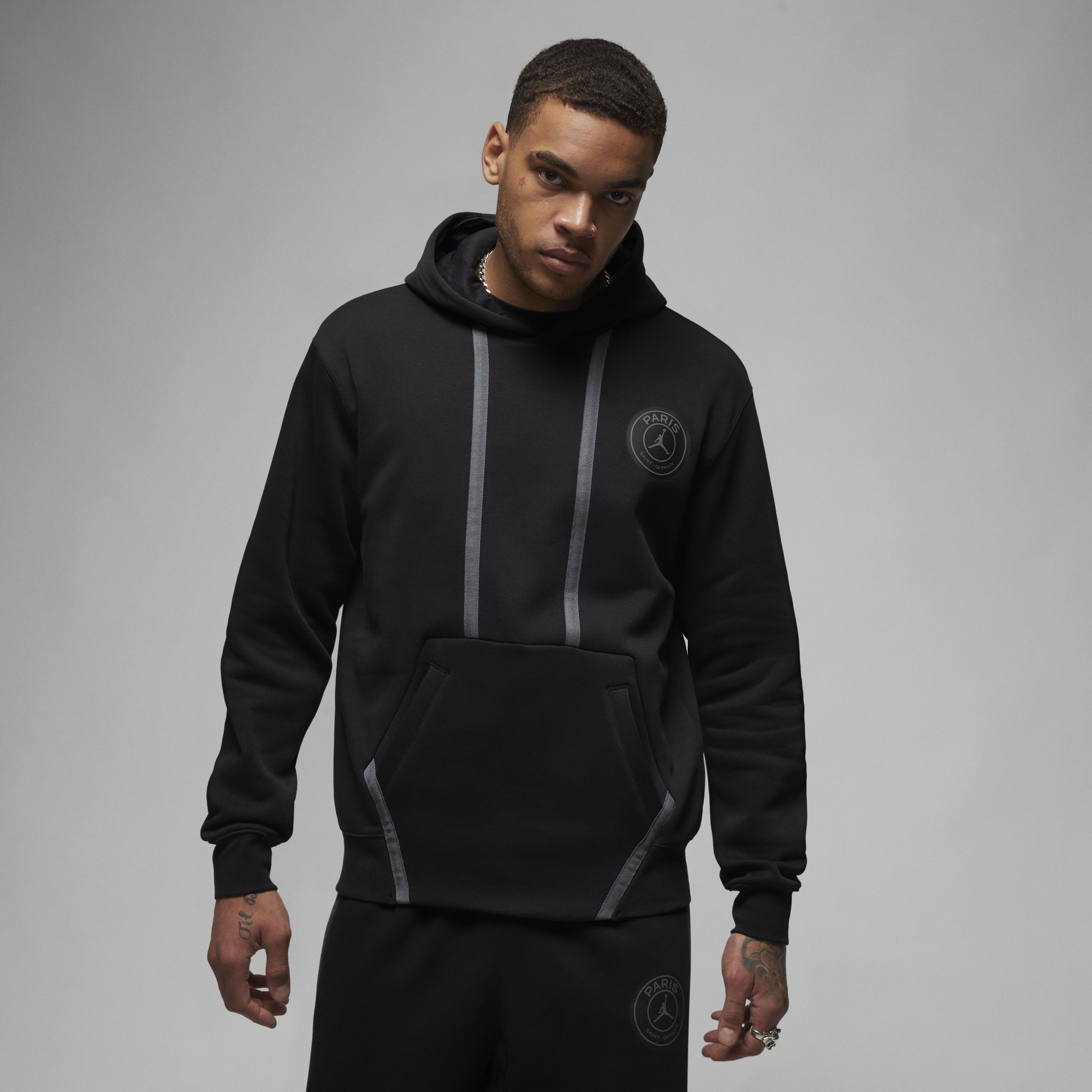 Black psg hoodie new arrivals