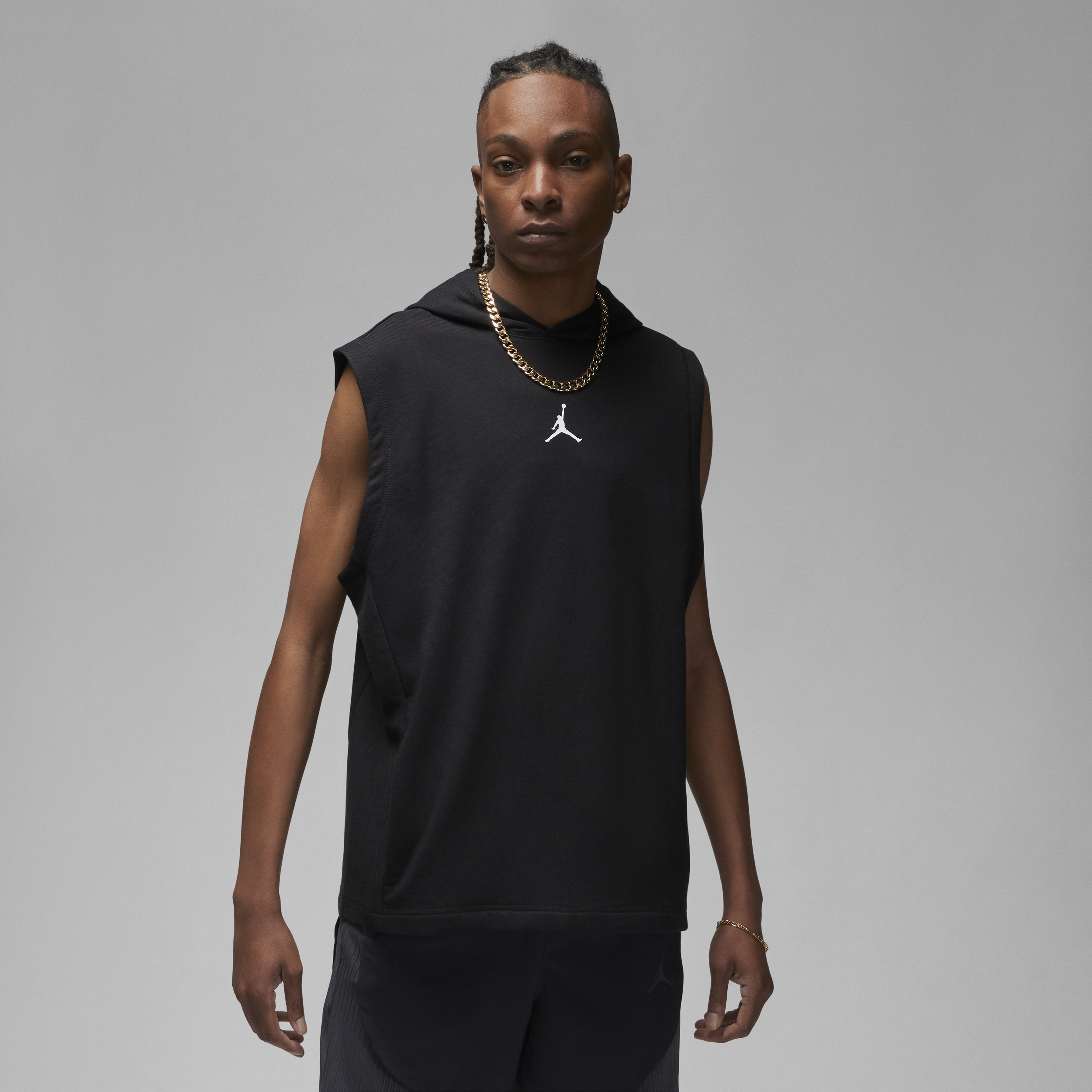 Jordan sleeveless on sale hoodie mens