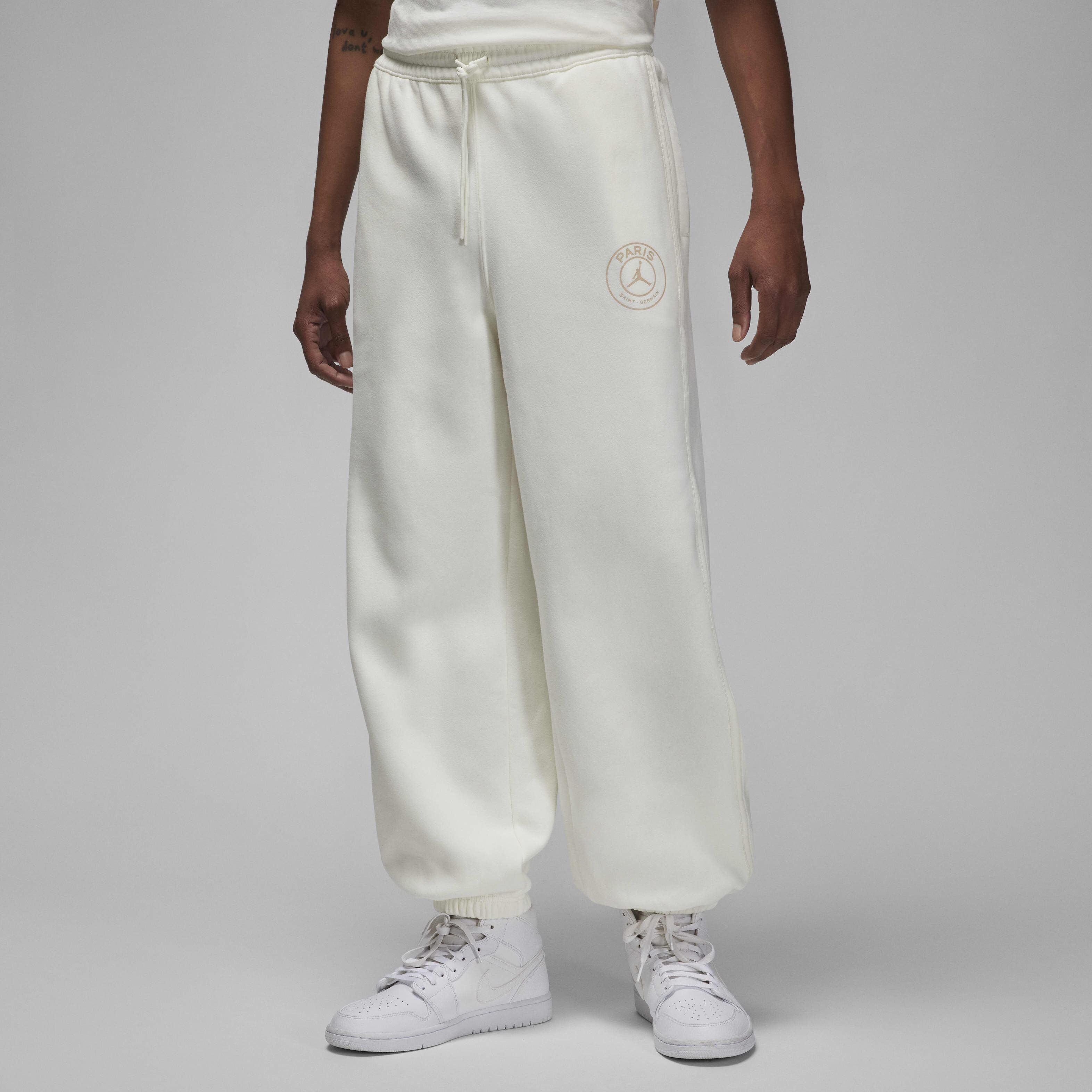 Buy Paris Saint-Germain Men's Fleece Trousers - Sail/Sand