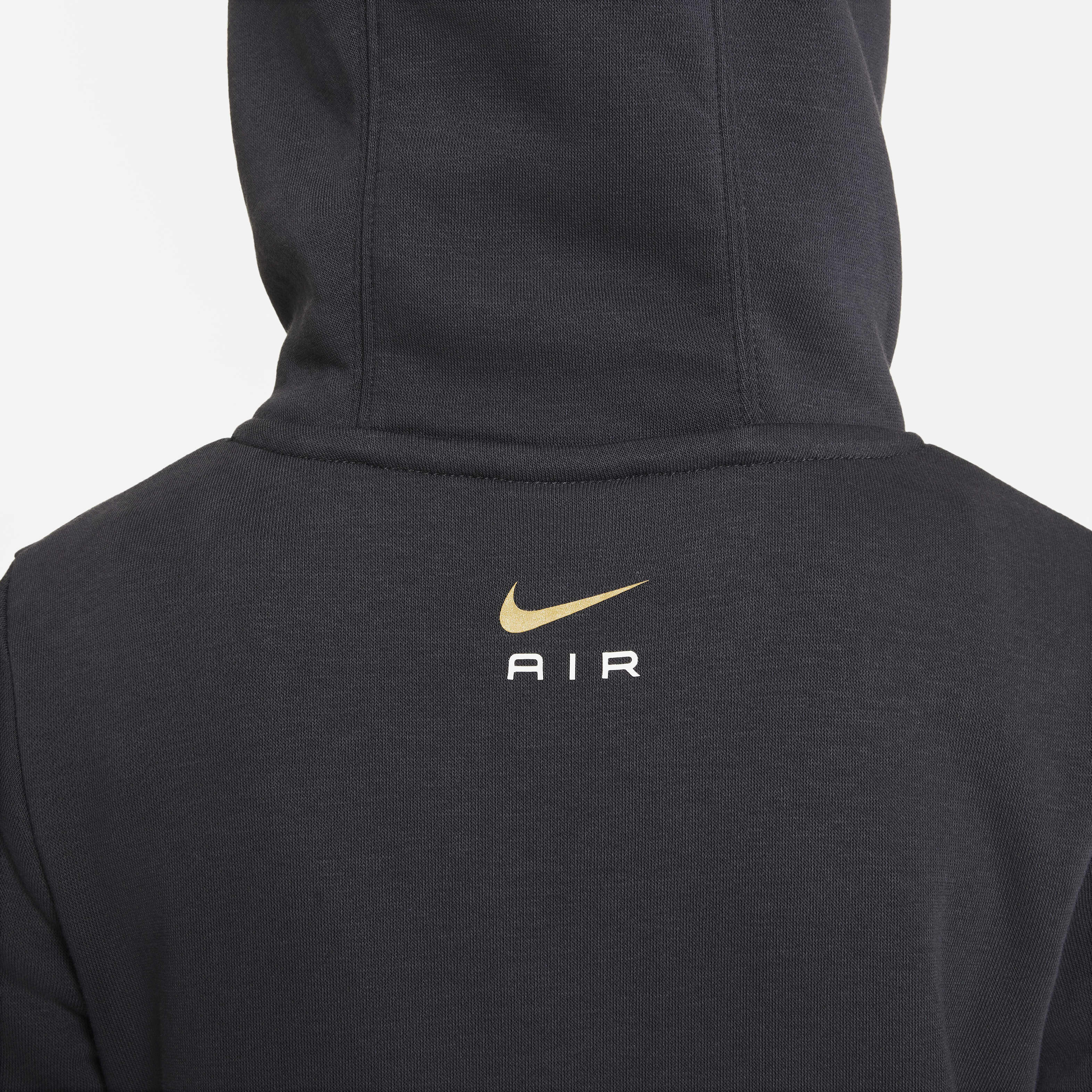Nike air black and gold hoodie top