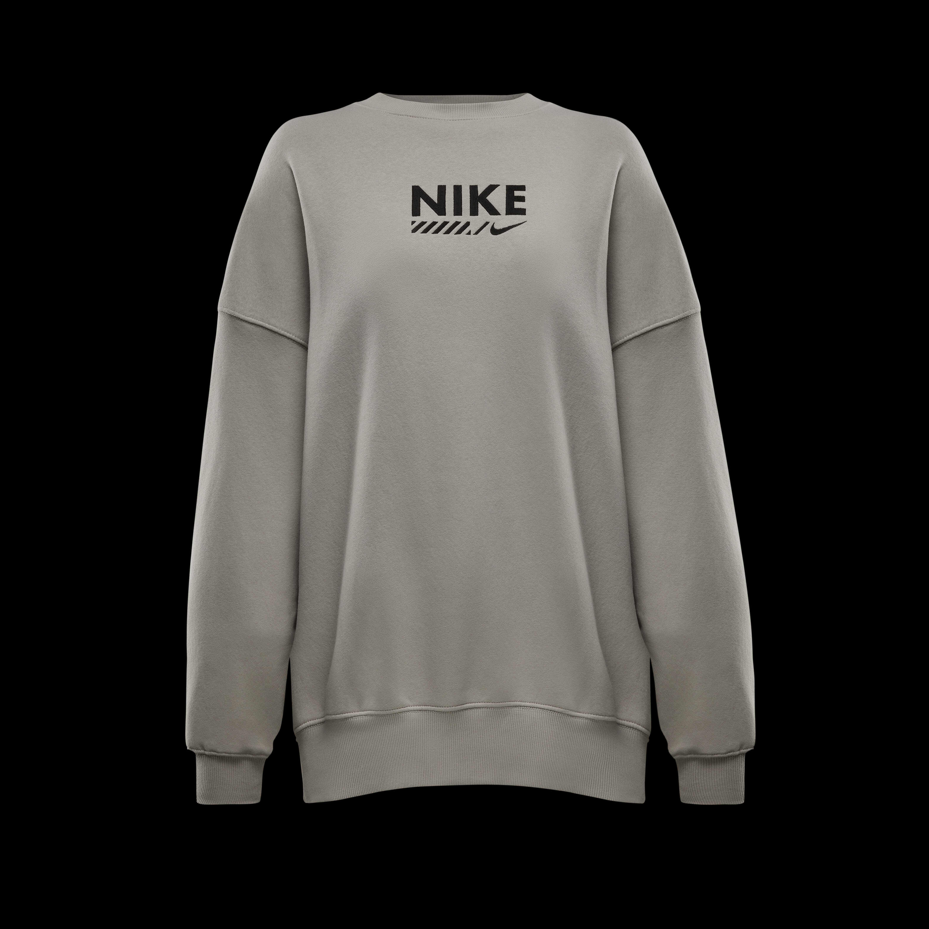 Buy Nike Sportswear Women s Oversized Fleece Crew Neck Sweatshirt Nike Saudi Official