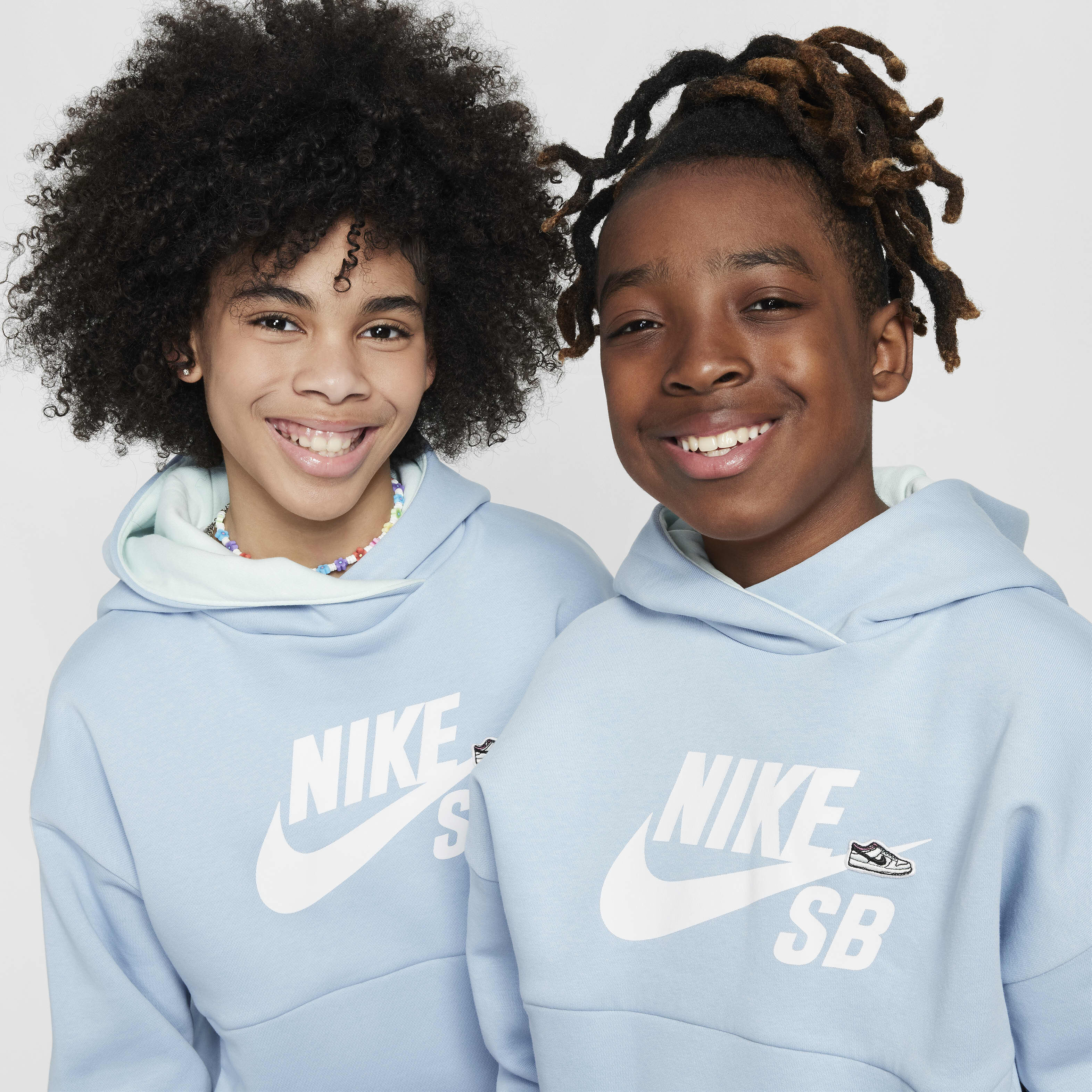 Buy Nike SB Icon Fleece EasyOn Older Kids Oversized Pullover Hoodie Nike Saudi Official