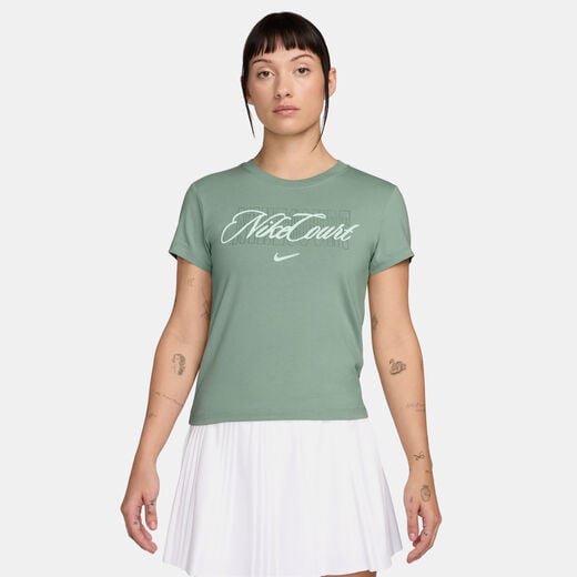 Tennis Tops & T-Shirts-Nike, NikeCourt Heritage, Women's Short-Sleeve Tennis T-Shirt