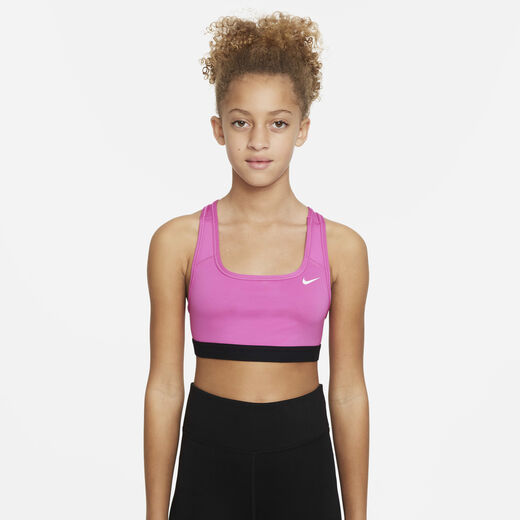 Sports Bras-Nike, Nike Swoosh, Older Kids' (Girls') Sports Bra Sports Bras-Nike, Nike Swoosh, Older Kids' (Girls') Sports Bra