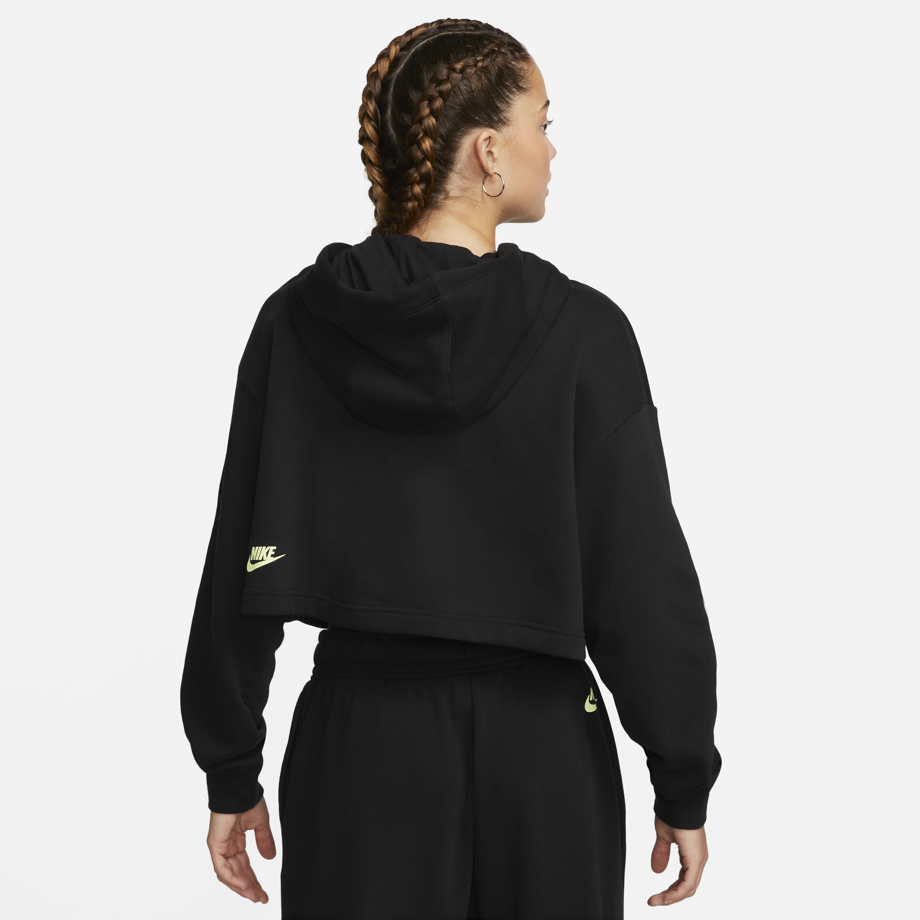 Buy Nike Sportswear Women s Cropped Fleece Dance Hoodie Nike Saudi Official