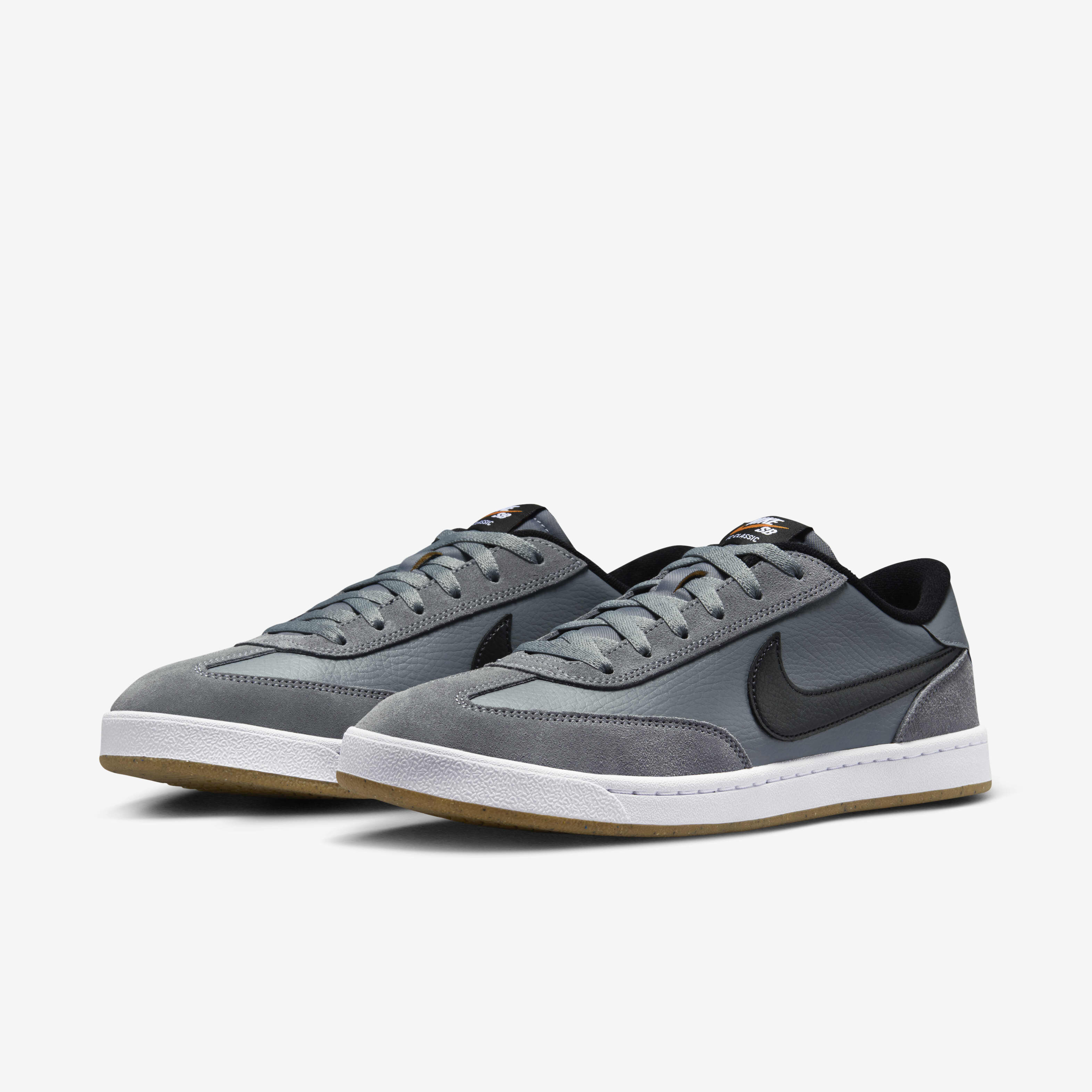 Buy Nike SB FC Classic Skate Shoes Cool Grey White Vivid Orange Black Nike Saudi Official