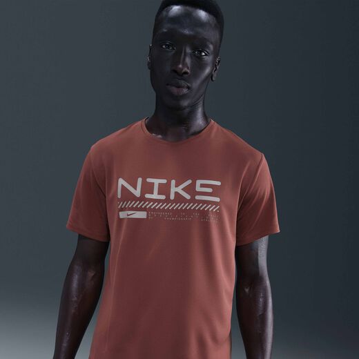 New In Men's Short Sleeves Shirts-Nike, Nike Miler, Men's Winterized Short-Sleeve Running Top