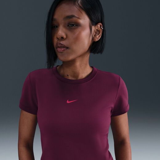 Women's Short Sleeves Shirts-Nike, Nike Sportswear, Women's Slim Cropped Top