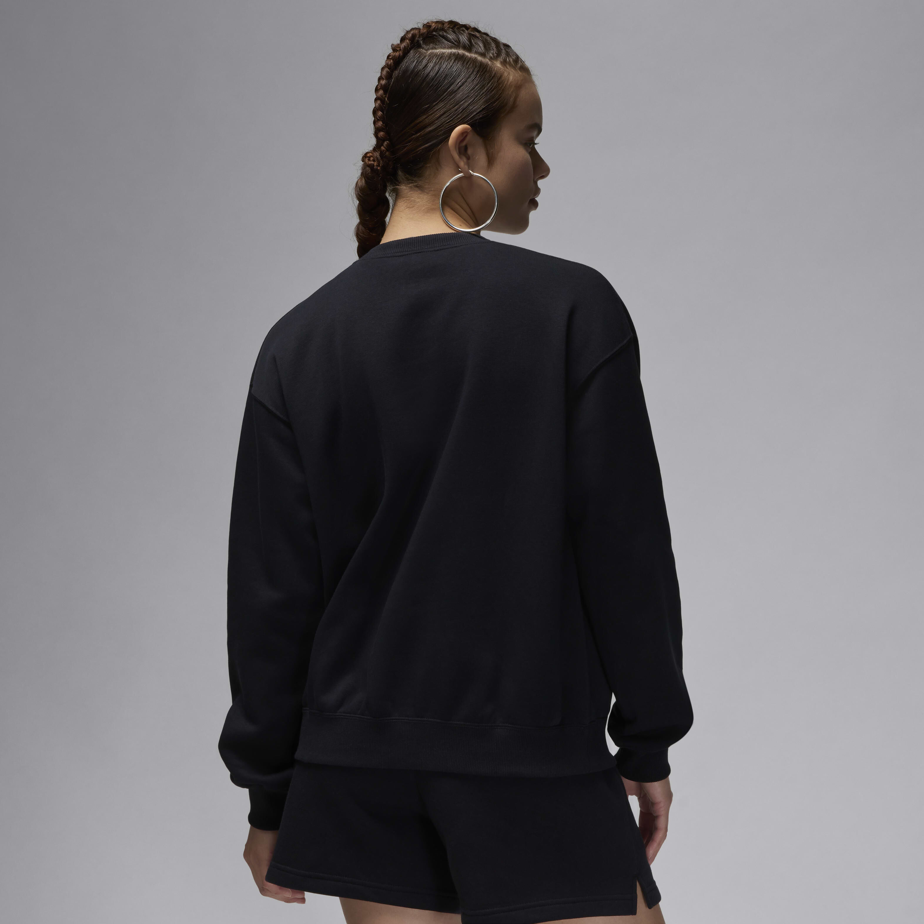 ■Nike■ Jordan Brooklyn Fleece Crewneck Sweatshirt M Black Jordan Brooklyn Fleece Crew | Foot Locker