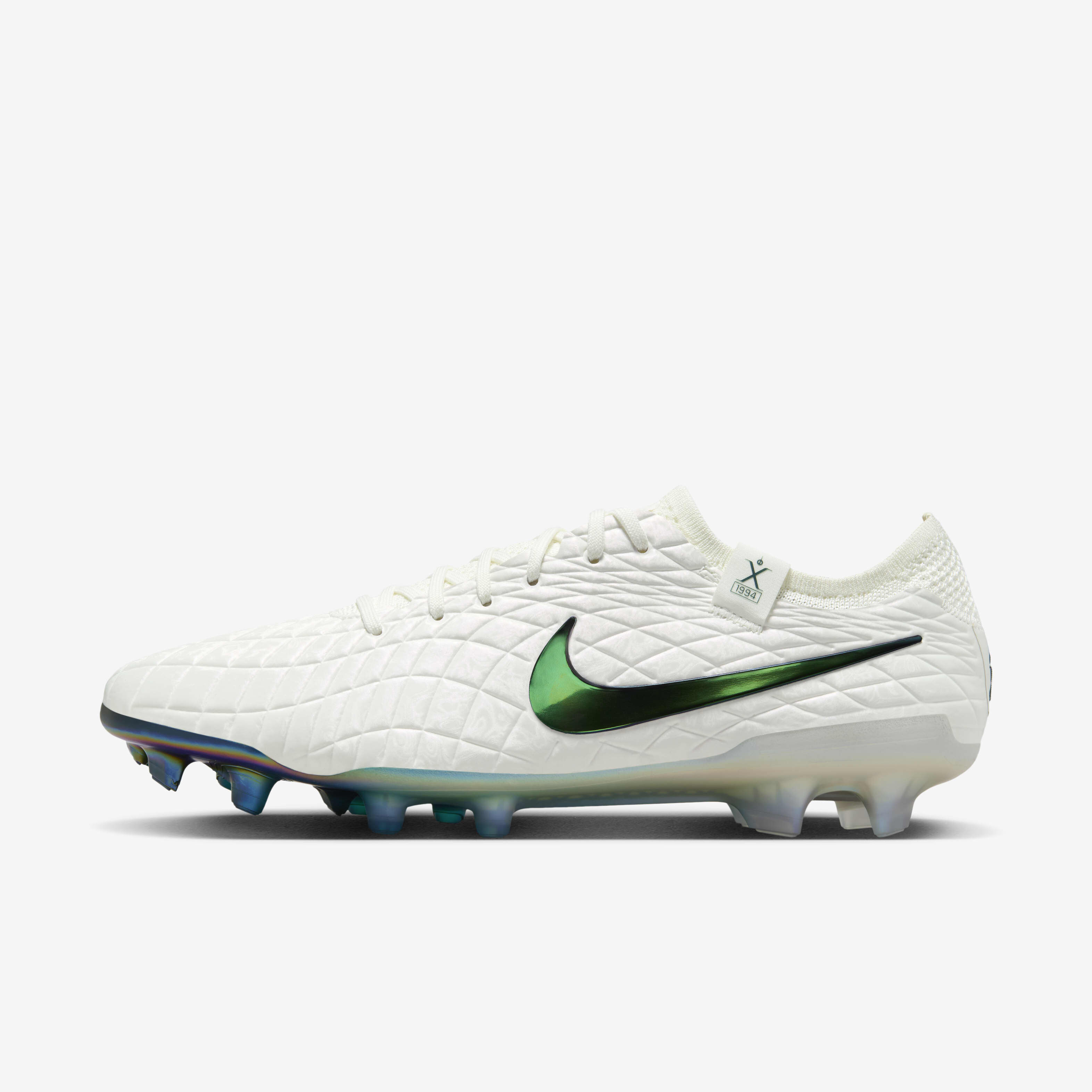 Nike tiempo green and white clearance