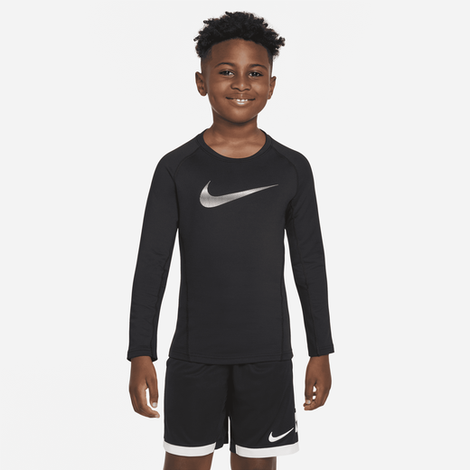 Shop Pro Warm Older Kids Boys Long Sleeve Top Nike KSA