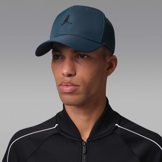 New In Men's Accessories & Equipment-JRDN, Jordan Rise, Structured Metal Jumpman Hat