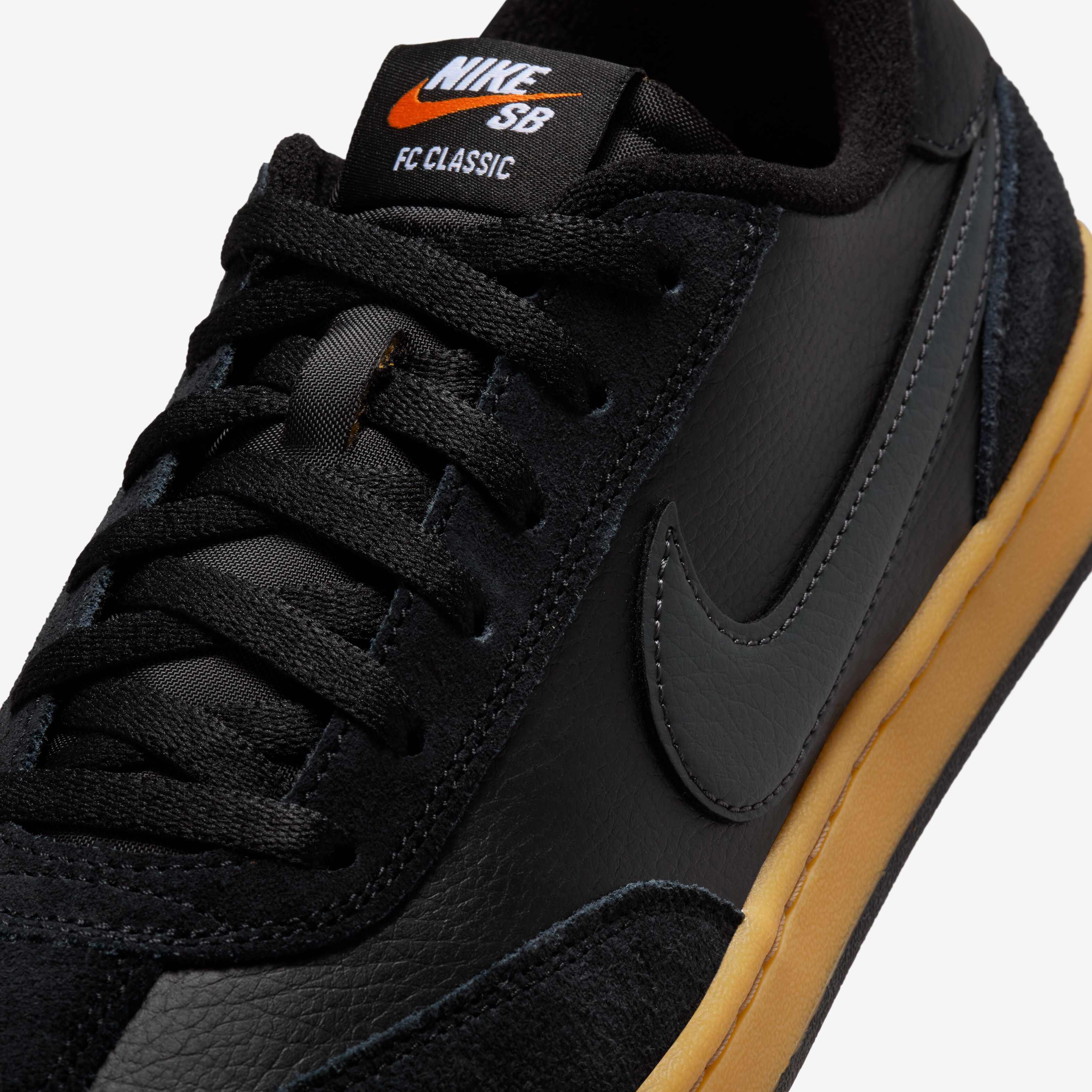 Buy Nike SB FC Classic Skate Shoes - Black/Black/Vivid Orange Buy Nike SB FC Classic Skate Shoes - Black/Black/Vivid Orange