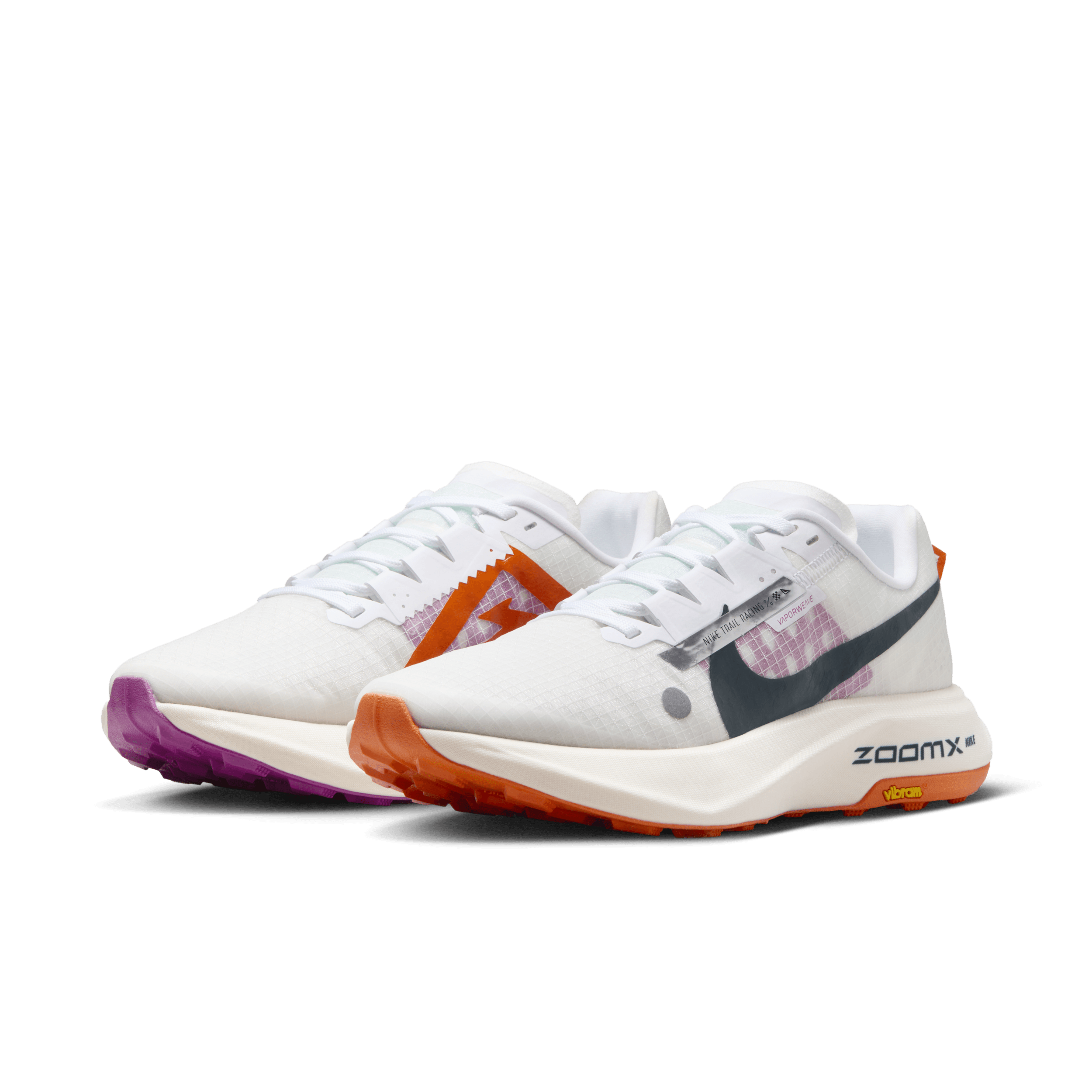 Nike ZoomX Ultrafly Trail White Safety Orange Vivid Grape (Women's)