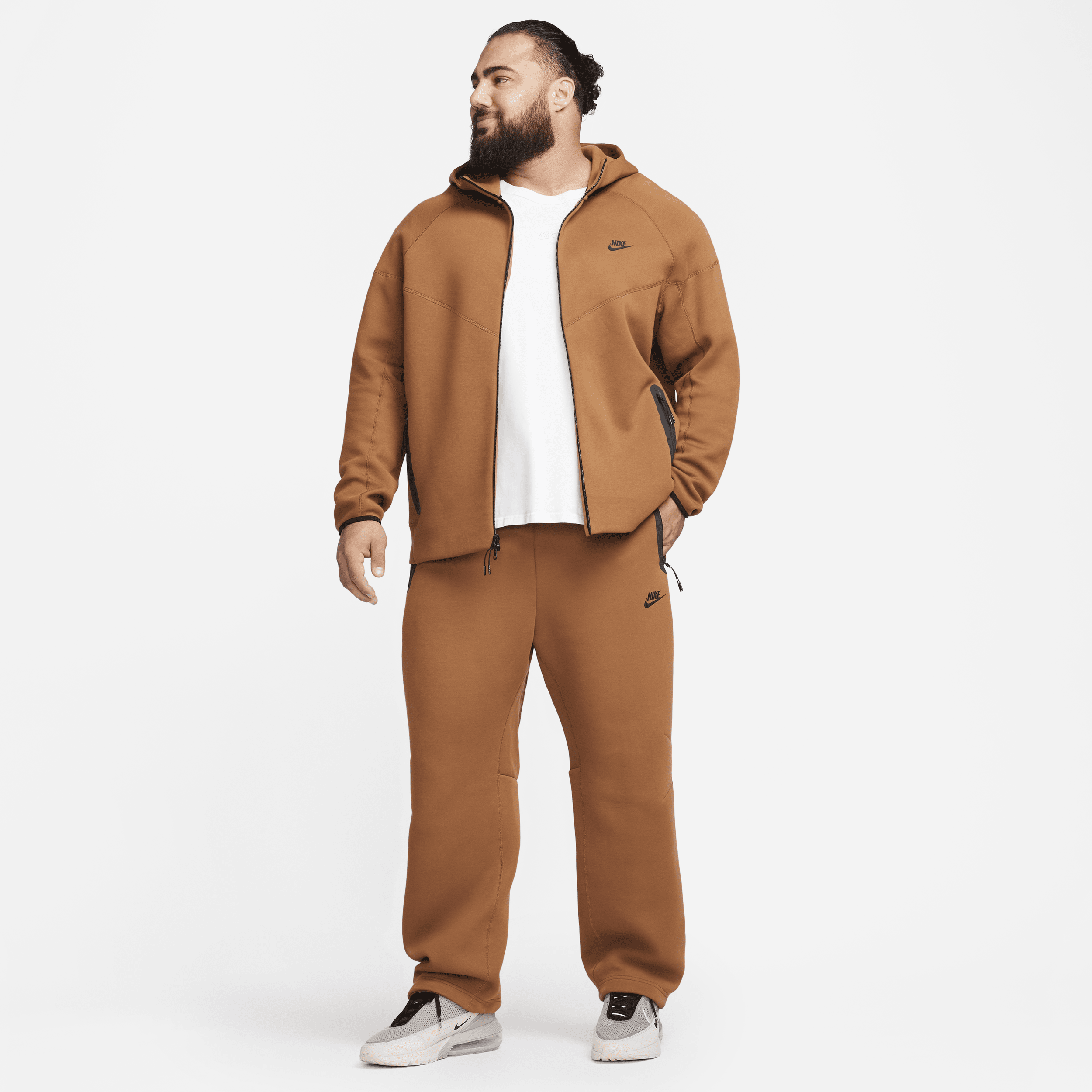 mens brown nike tracksuit