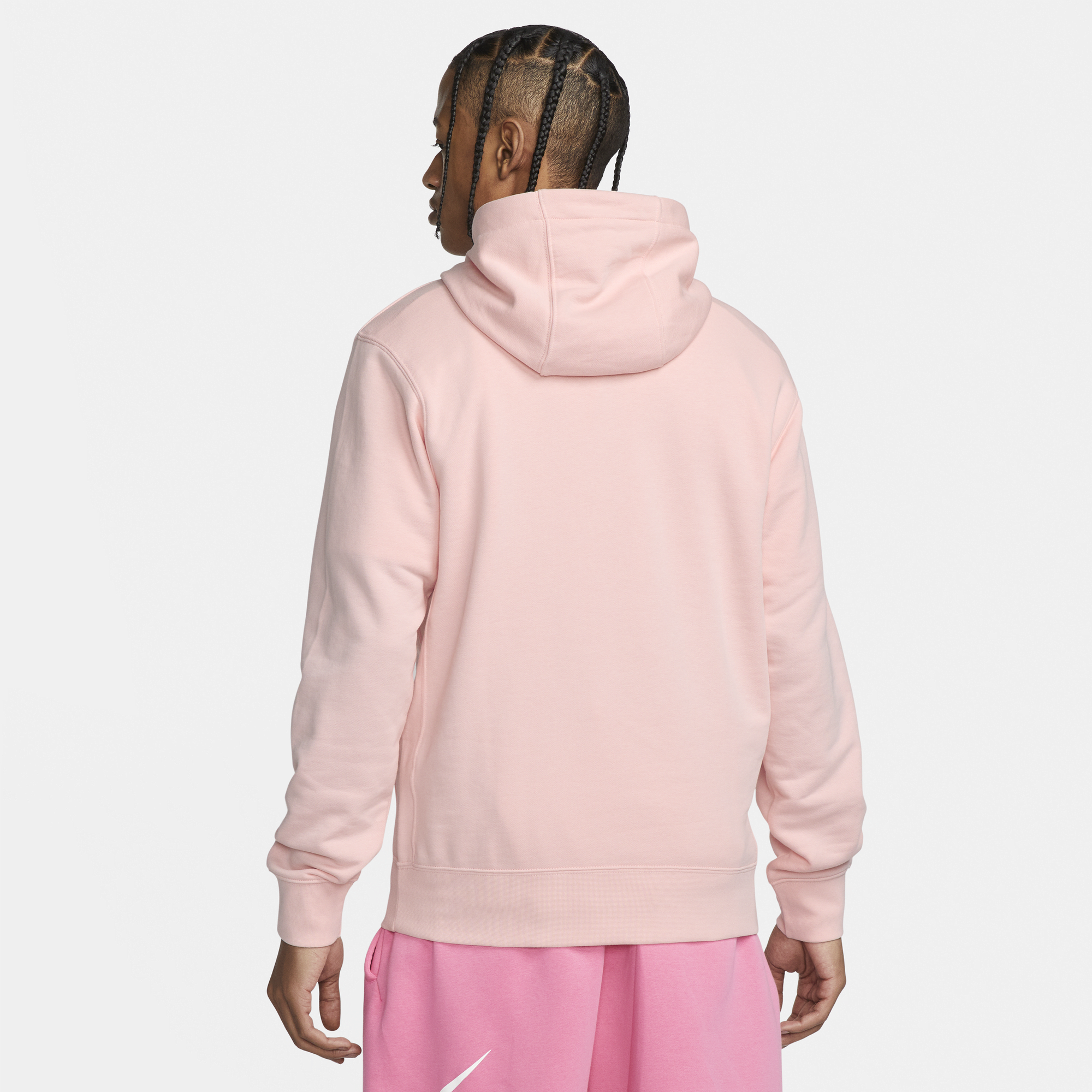 Nike sportswear hoodie pink foam hydrogen blue online