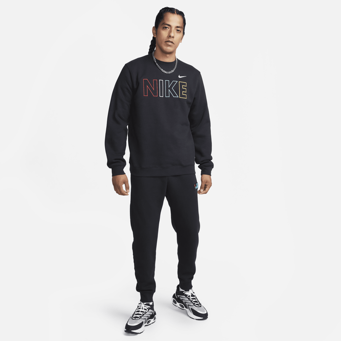 Nike foundation fleece track online pants black