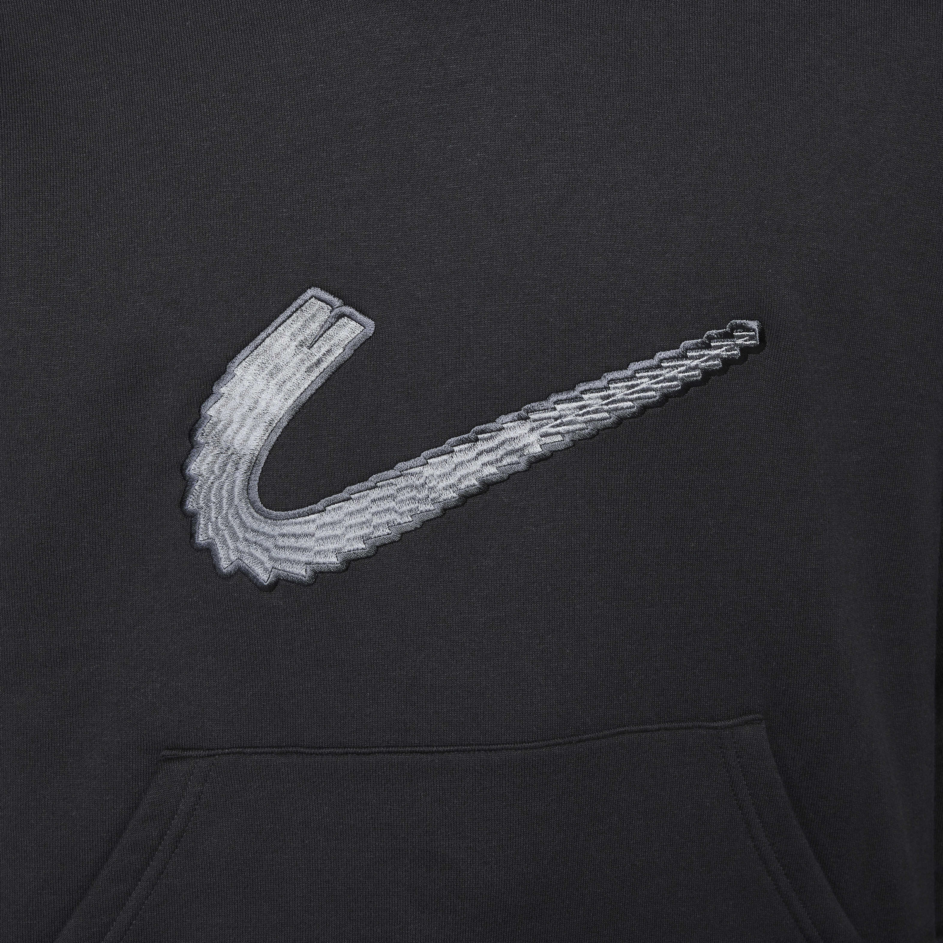 Buy Nike SB Skate Fleece Pull Over Hoodie Black White Nike Saudi Official
