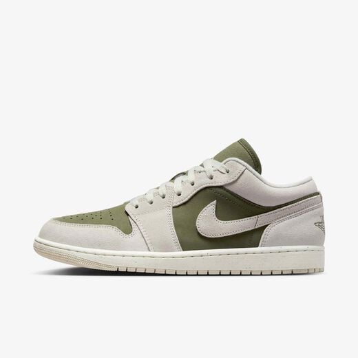 Air Jordan 1-JRDN, Air Jordan 1 Low 'Medium Olive', Men's Shoes