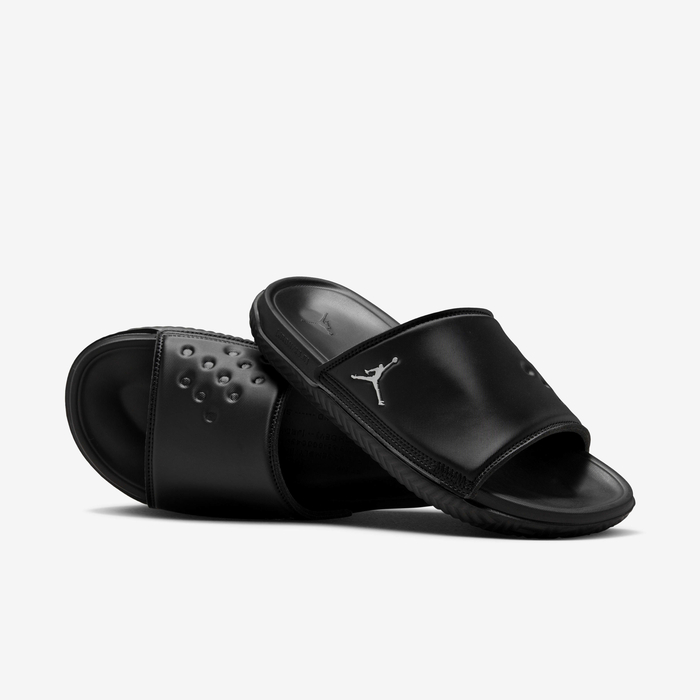 Buy Jordan Play Men's Slides Black/Metallic Silver Nike Saudi