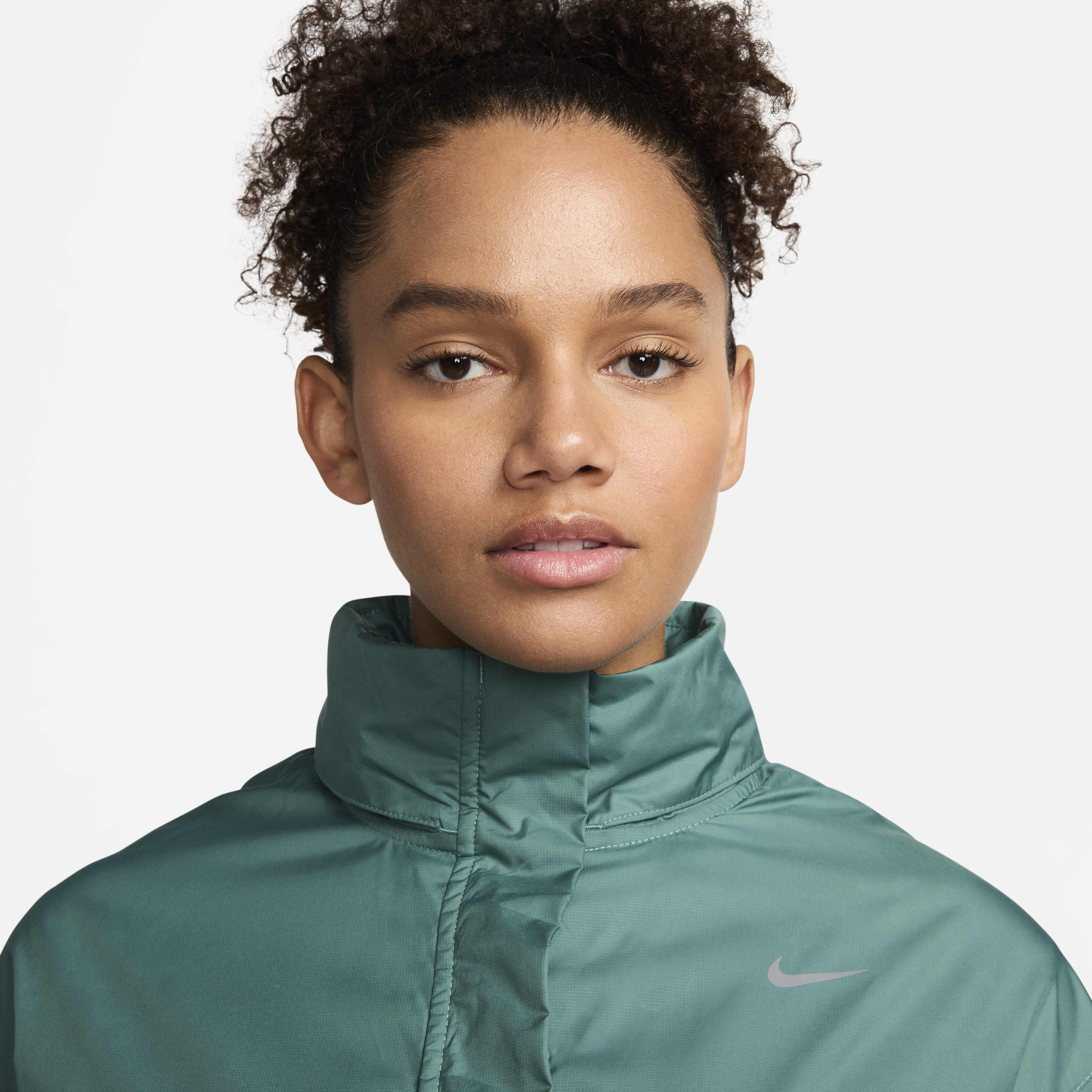 Green nike jacket women's clearance