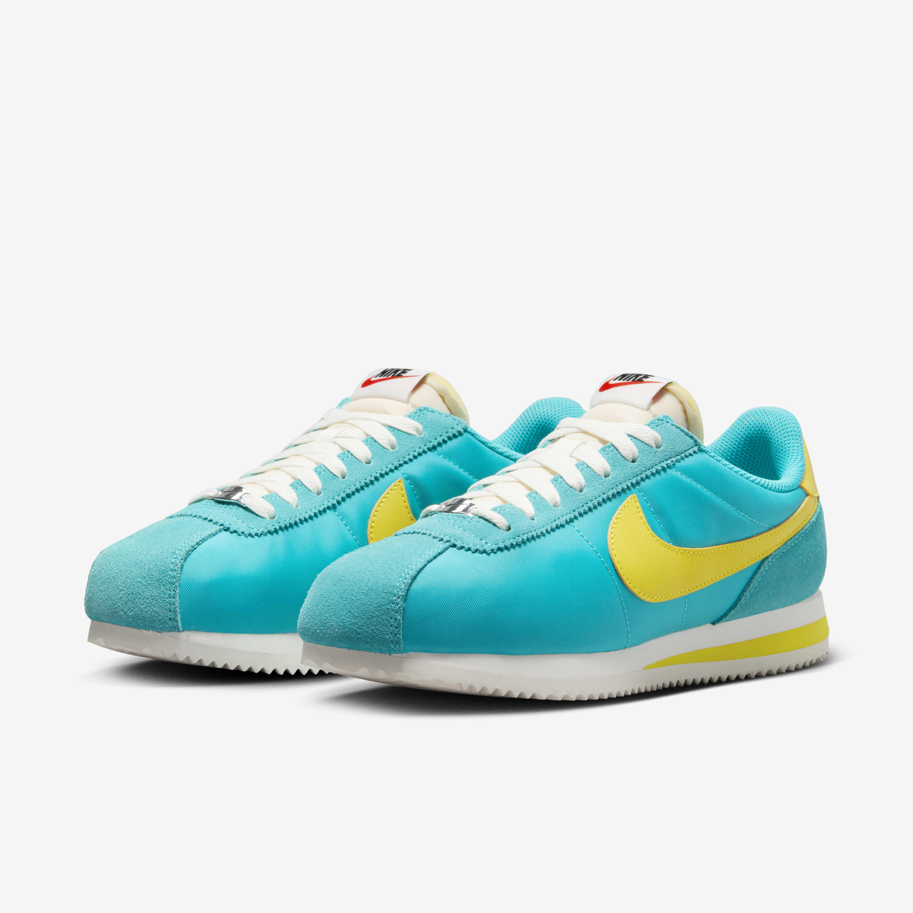 Buy Nike Cortez Textile Shoes Dusty Cactus Sail Team Orange Lightning Nike Saudi Official