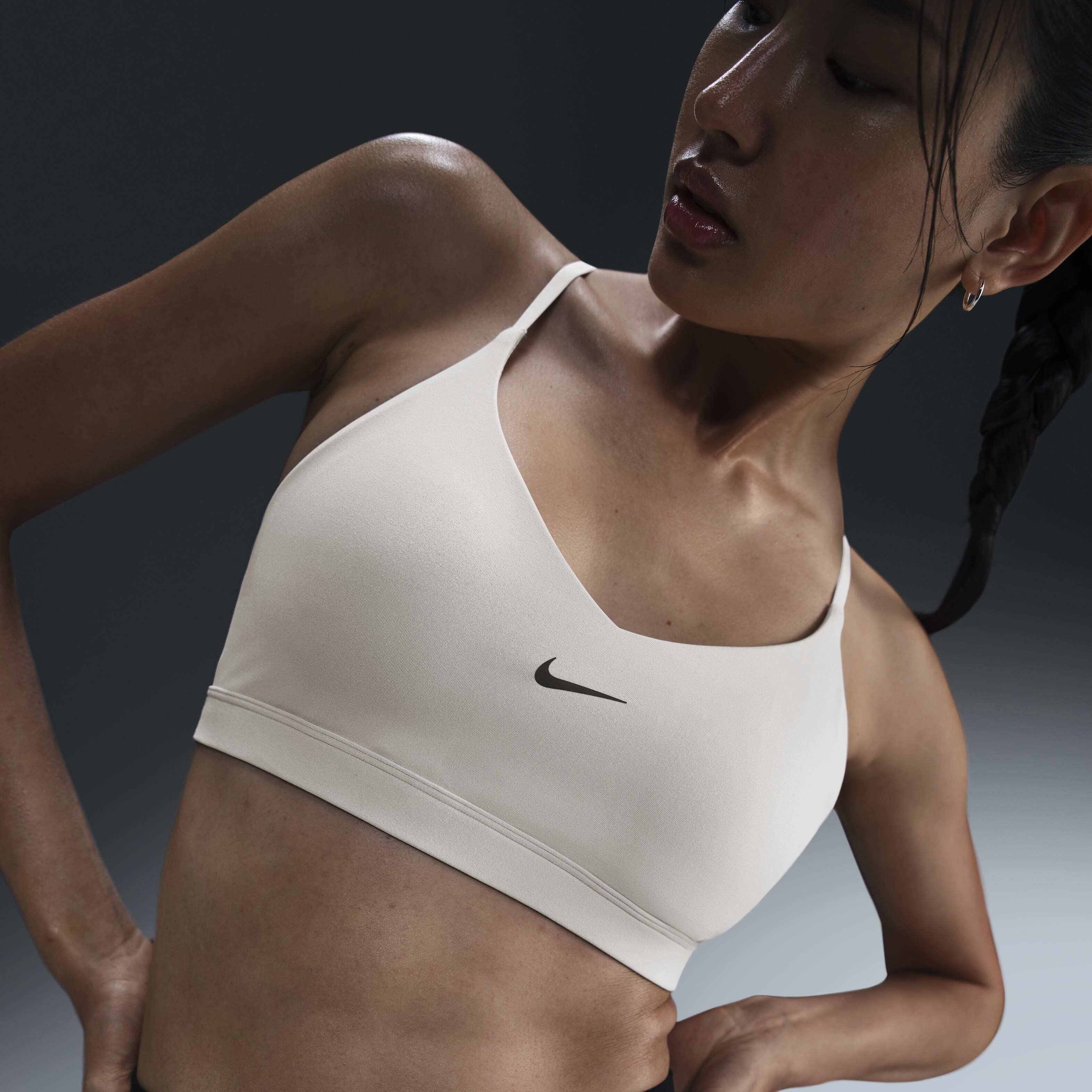 Nike indy sports bra white best sale