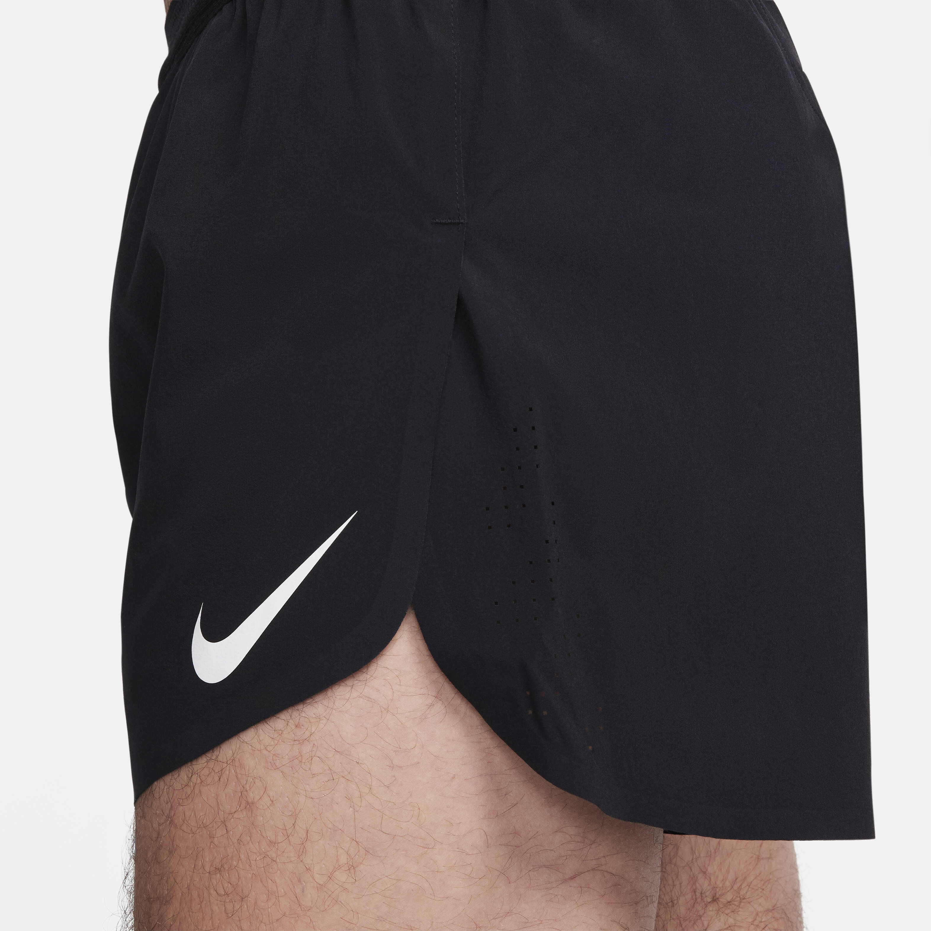 Buy Nike AeroSwift Men s Dri FIT ADV 10cm approx. Brief Lined Running Shorts Black Summit White Nike Saudi Official