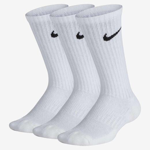 Kids Crew Socks-Nike, Nike Everyday, Kids' Cushioned Crew Socks (3 Pairs)