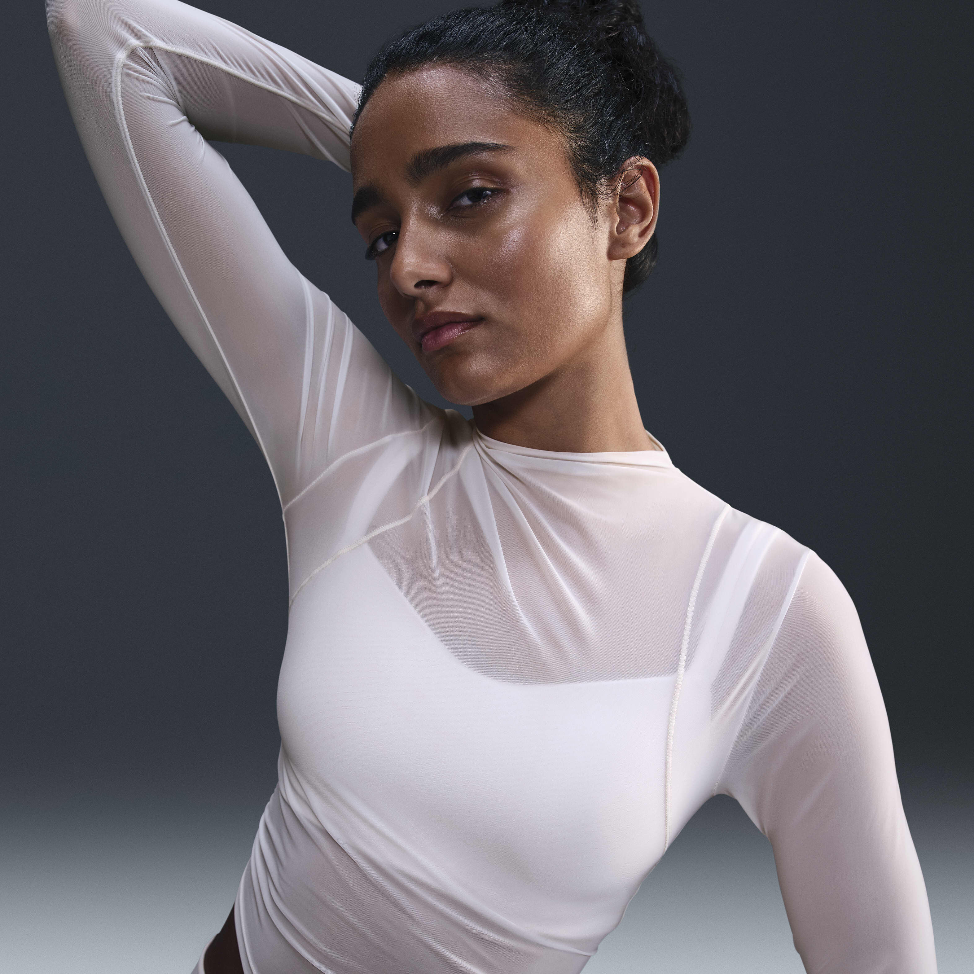 Nike sheer top new arrivals