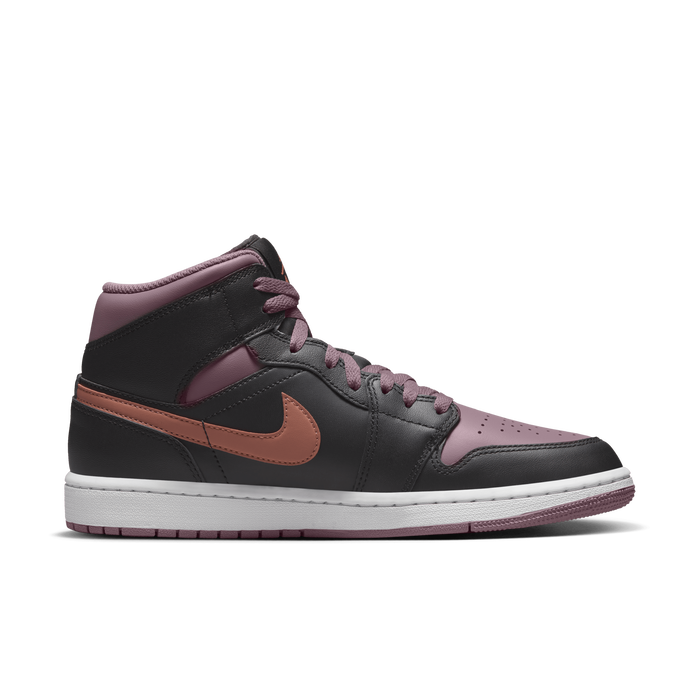 Men's air jordan 1 mid deals premium fleece basketball shoes