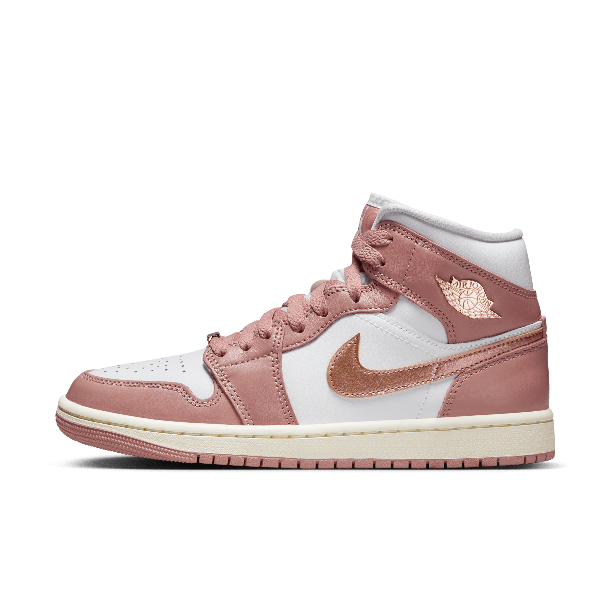 Rose gold and white jordan 1 hotsell
