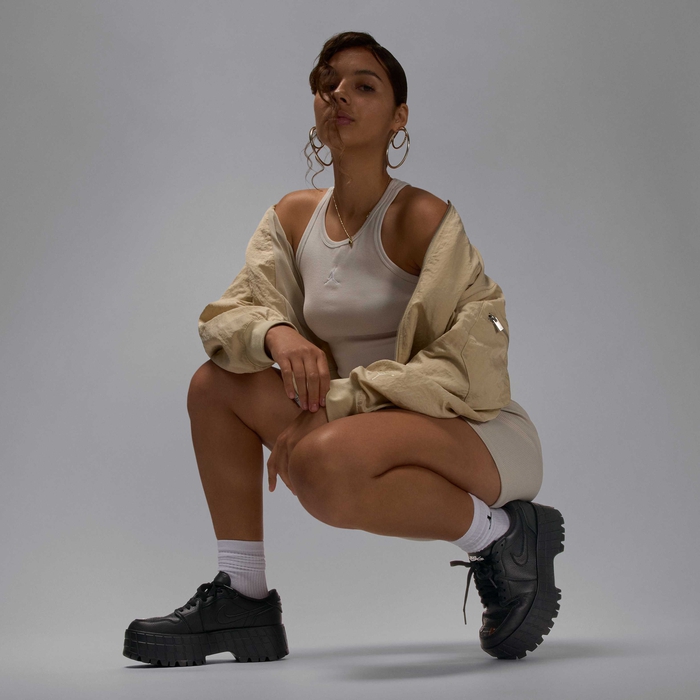 Buy Air Jordan Brooklyn Low Women's Shoes Black/White/Metallic