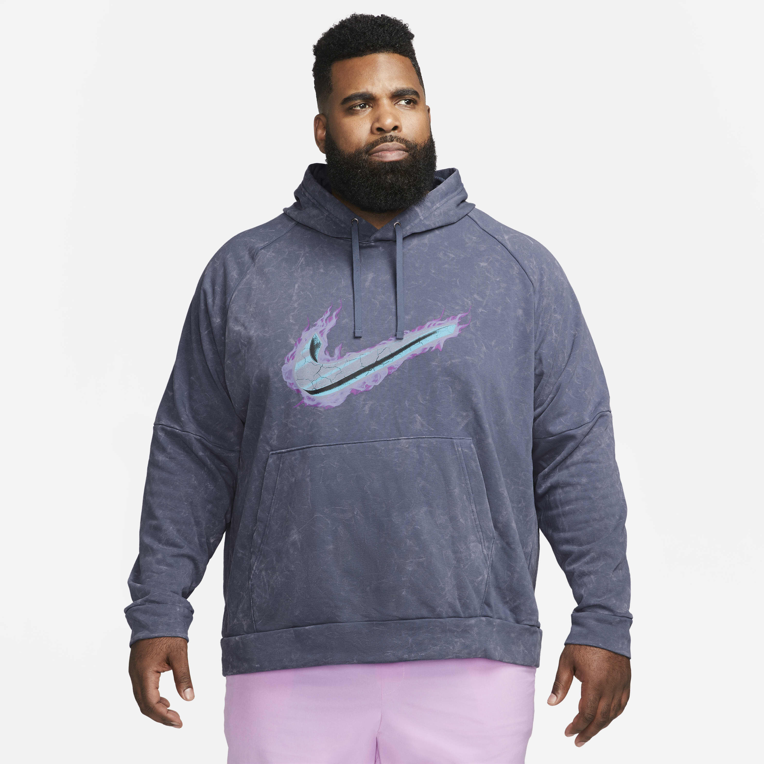 Buy Nike Dri-FIT Fleece Men's Pullover Fitness Hoodie - Diffused Blue | Nike  Saudi Official