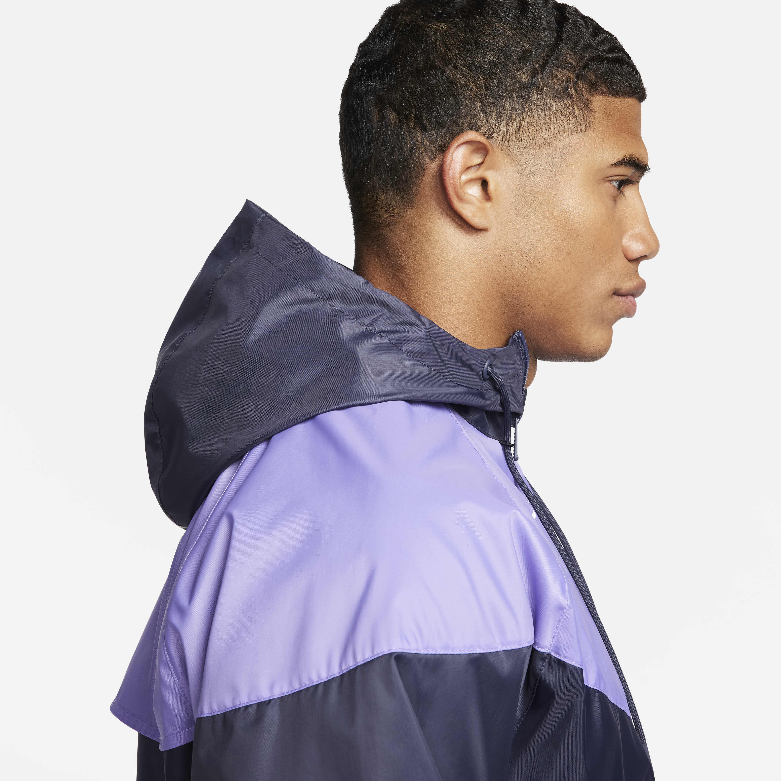Nike windrunner hooded jacket space purple deals