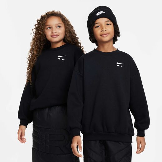 Kids' Sweatshirts-Nike, Nike Air Icon Fleece, Older Kids' Oversized Crew-neck Sweatshirt