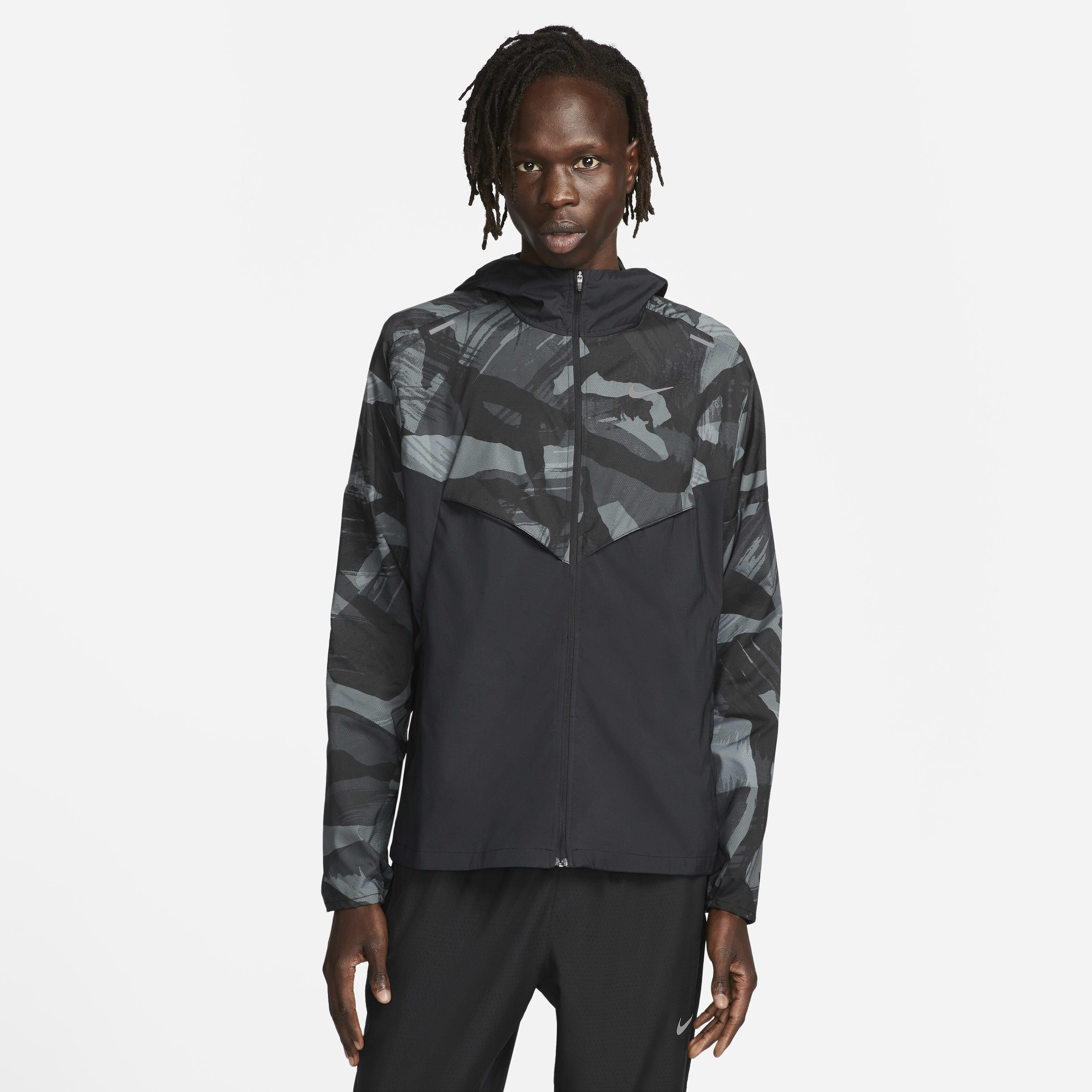 Nike camo running jacket new arrivals