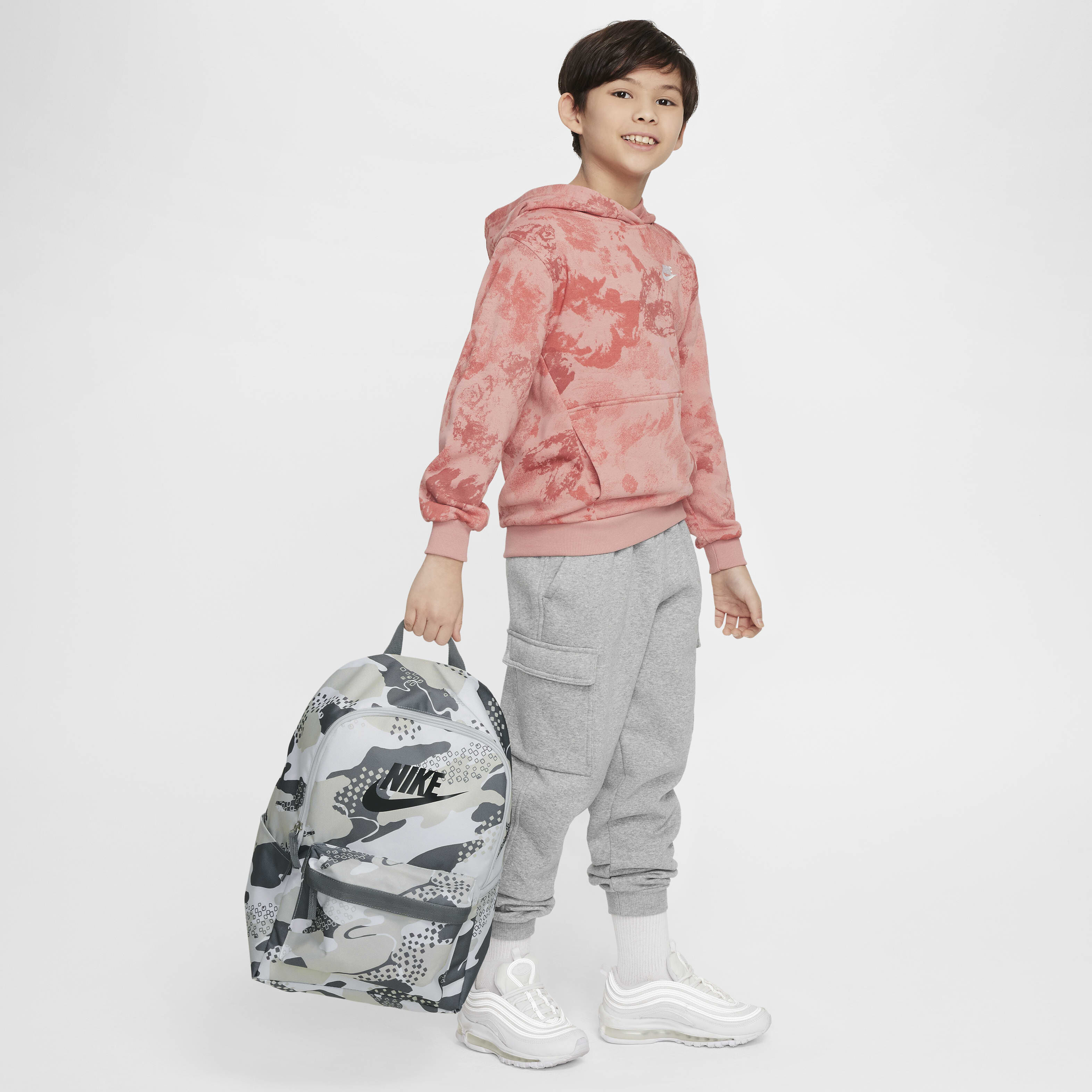 Buy Nike Heritage Kids' Backpack (25L) - Smoke Grey/Photon