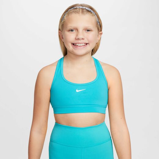 Medium Support-Nike, Nike Swoosh, Girls' Sports Bra